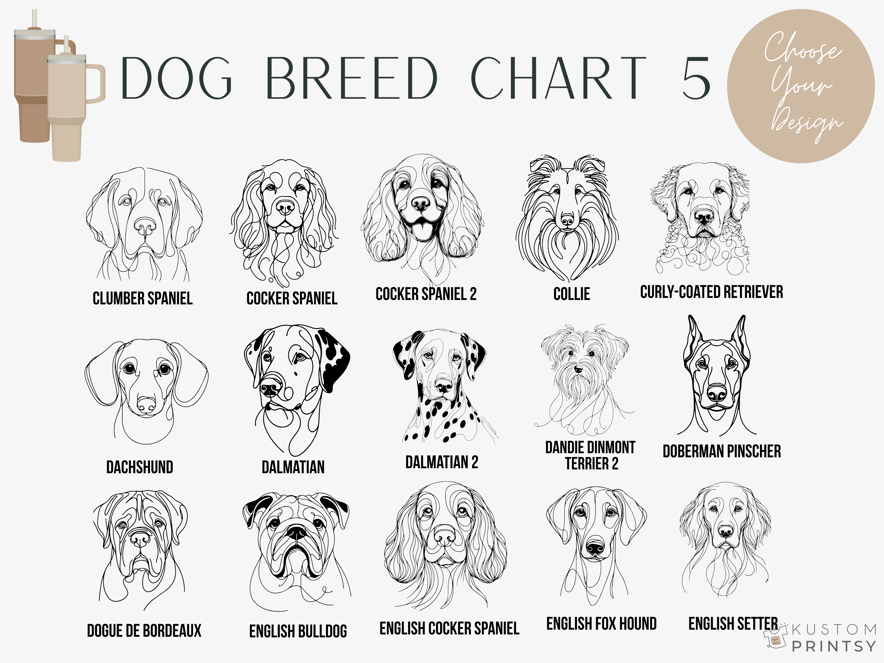 Personalized Pet Tumbler – Laser Engraved Dog Face & Name | Stainless Steel Insulated Cup