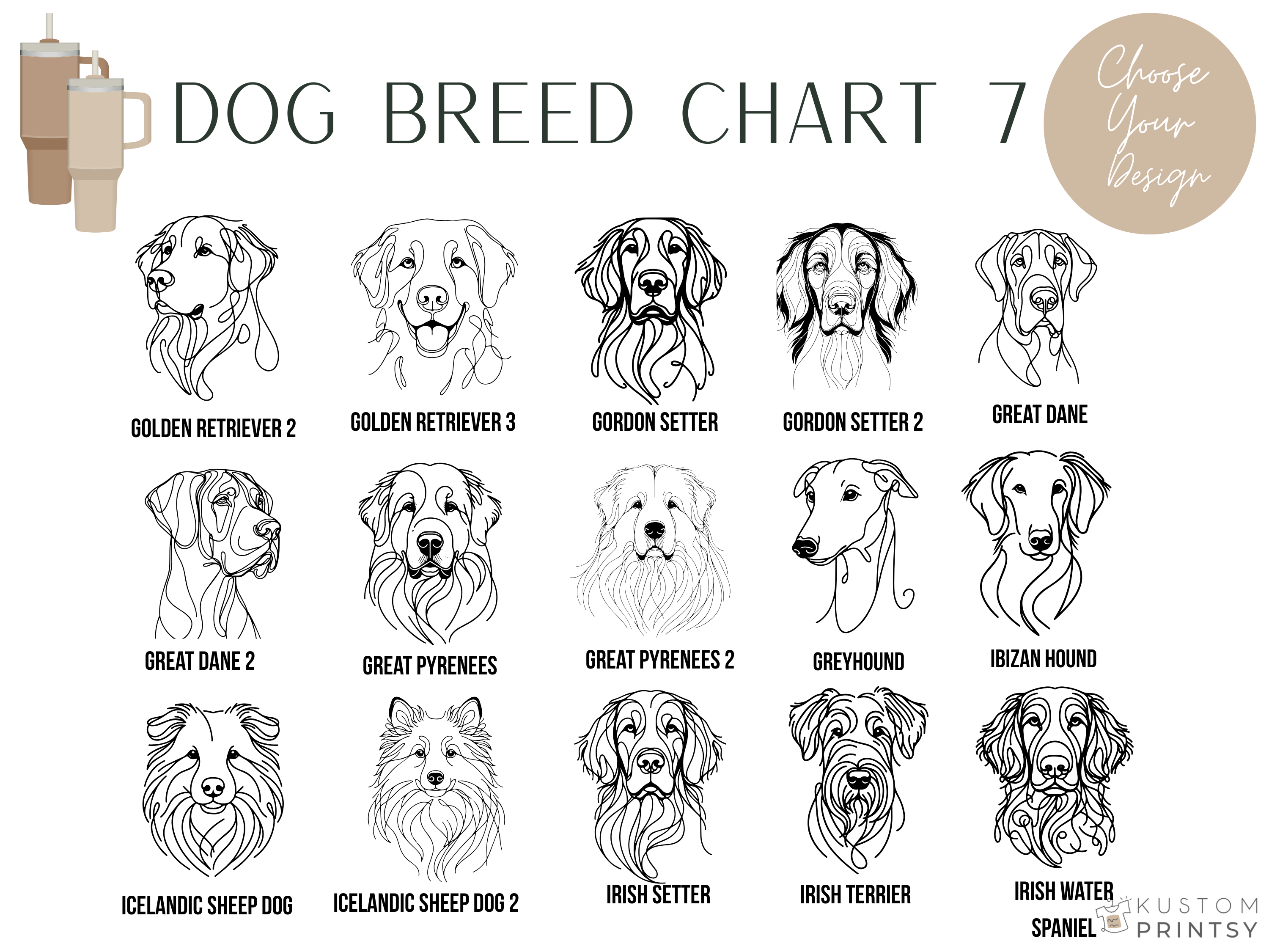 Personalized Pet Tumbler – Laser Engraved Dog Face & Name | Stainless Steel Insulated Cup