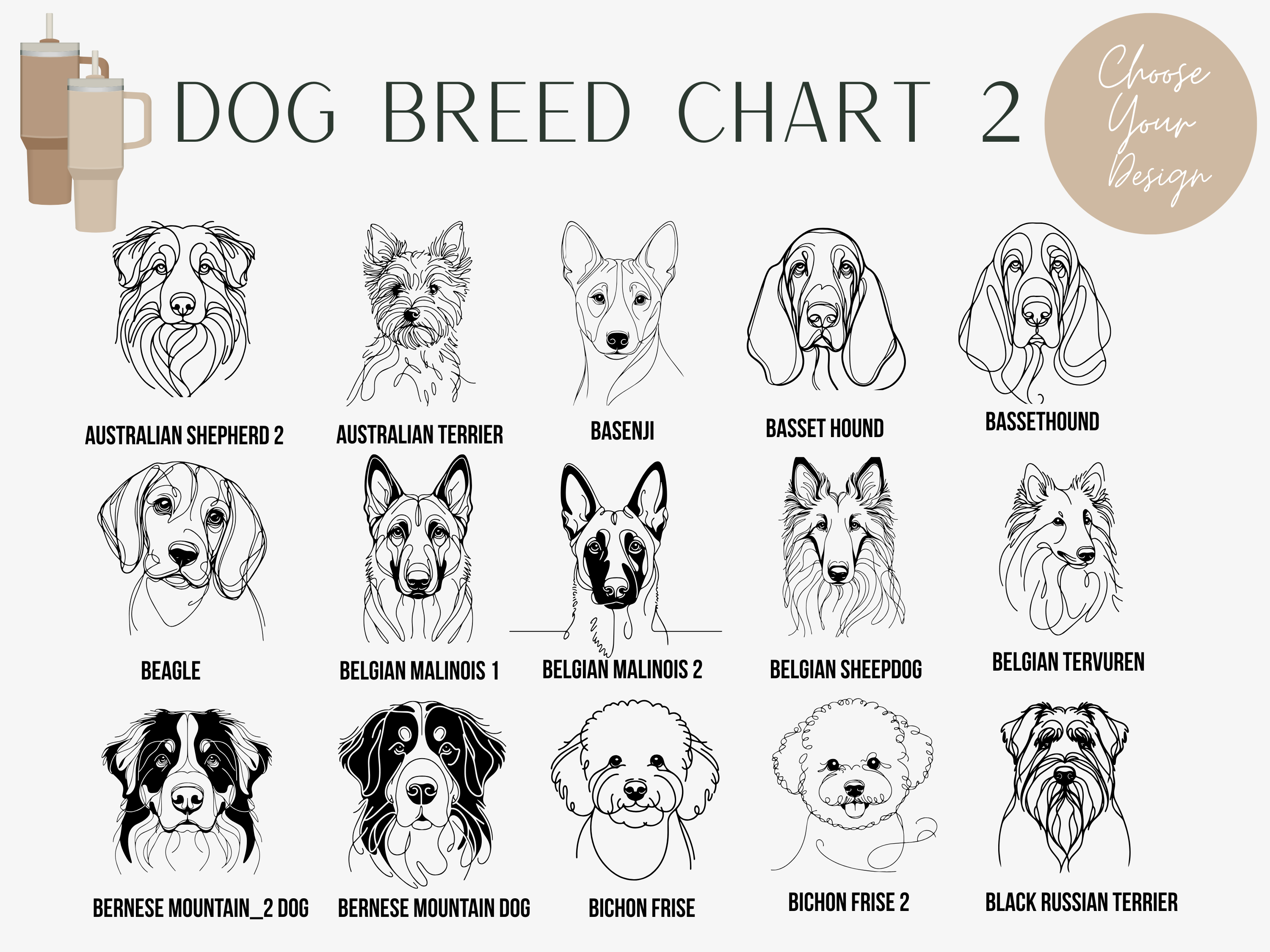 Personalized Pet Tumbler – Laser Engraved Dog Face & Name | Stainless Steel Insulated Cup