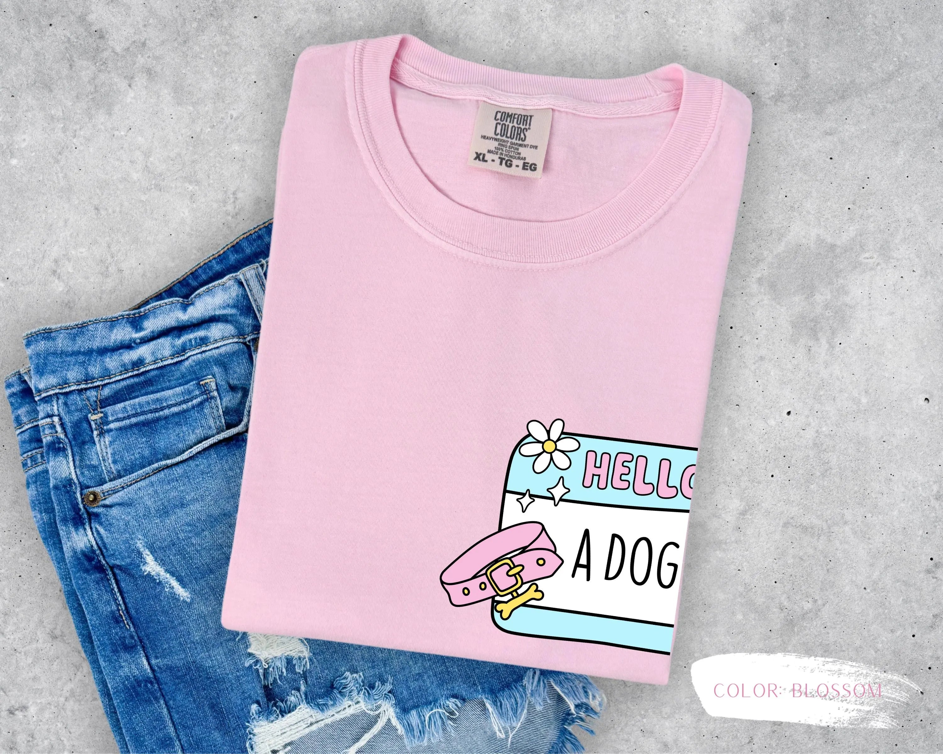 Hello I'm A Dog Mom T-Shirt