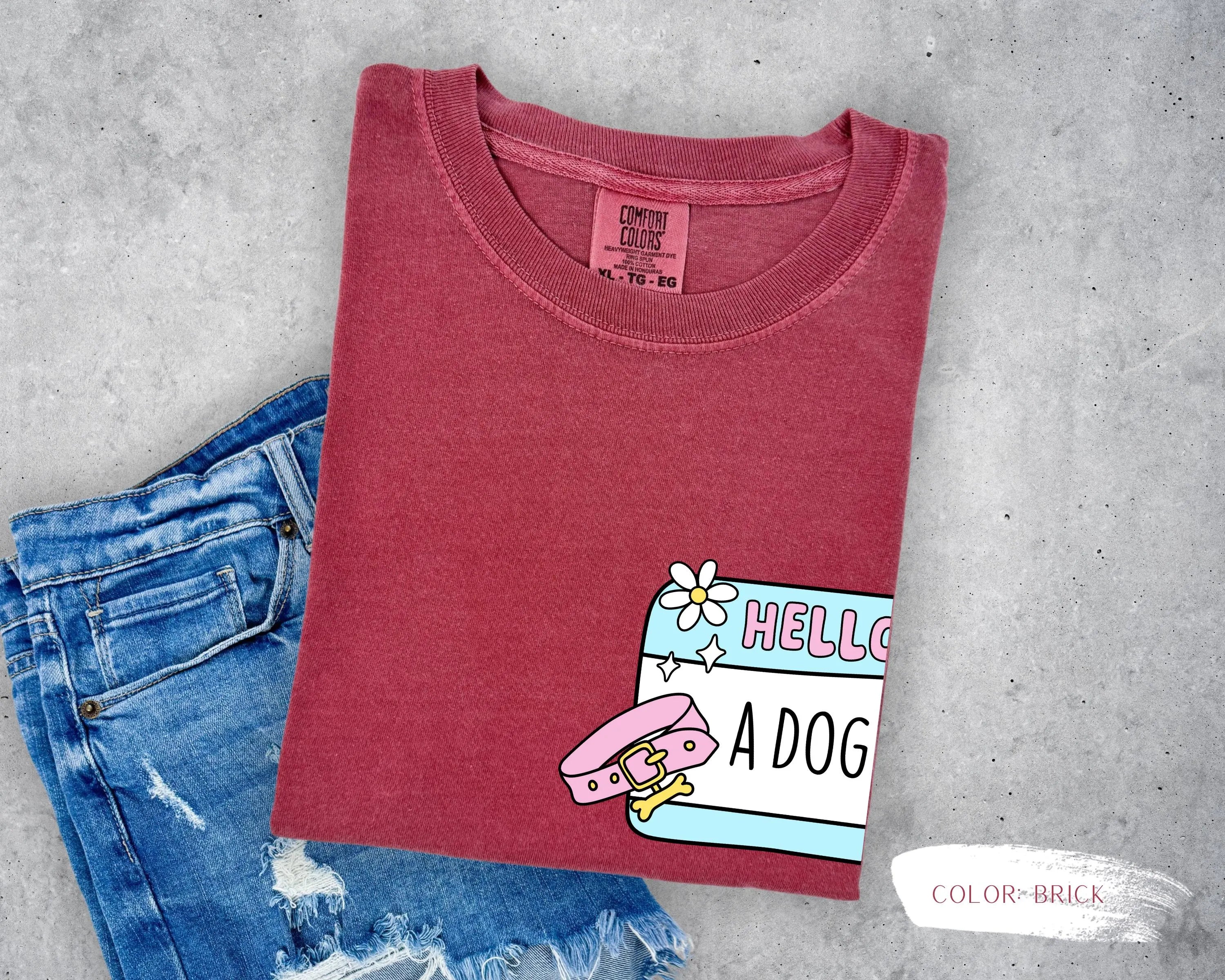 Hello I'm A Dog Mom T-Shirt