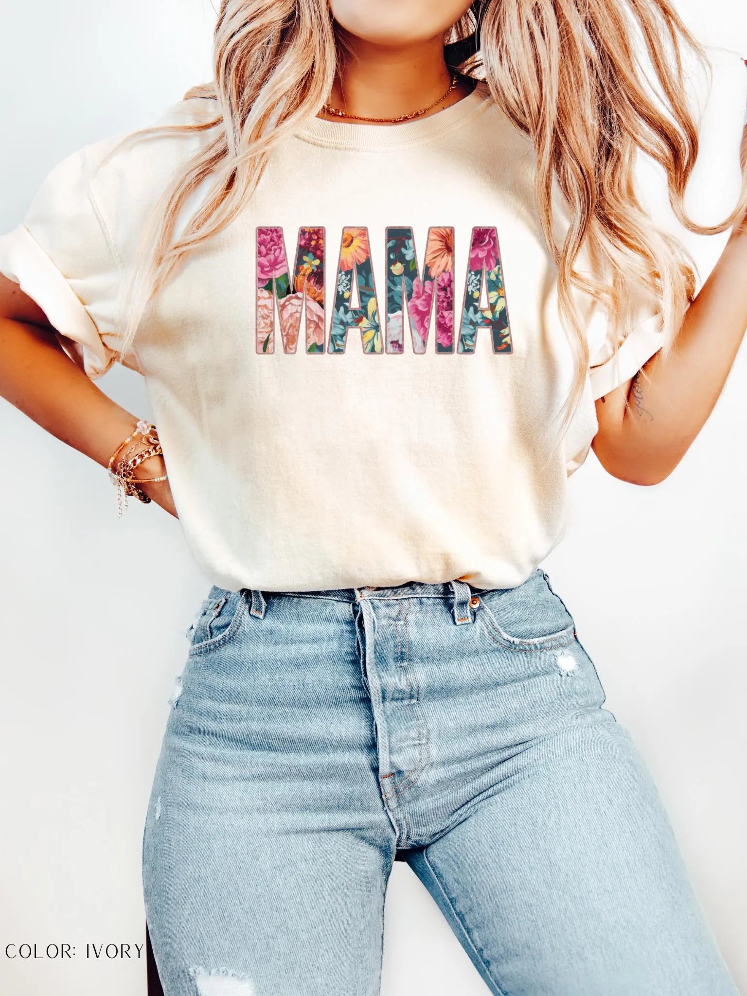 Floral Mama Boho T-Shirt