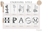 Personalized Laser Engraved Tumbler – Custom Name with Birth Month Flower or Monogram | Custom Gift