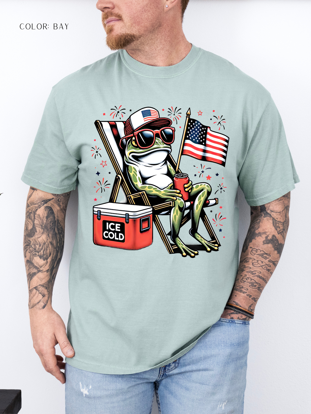 Patriotic Funny Frog T-Shirt