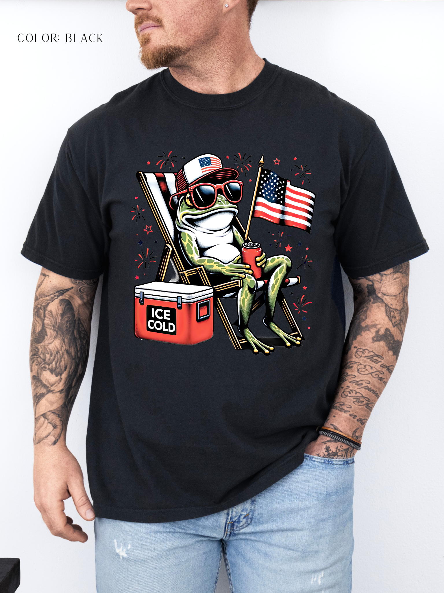 Patriotic Funny Frog T-Shirt