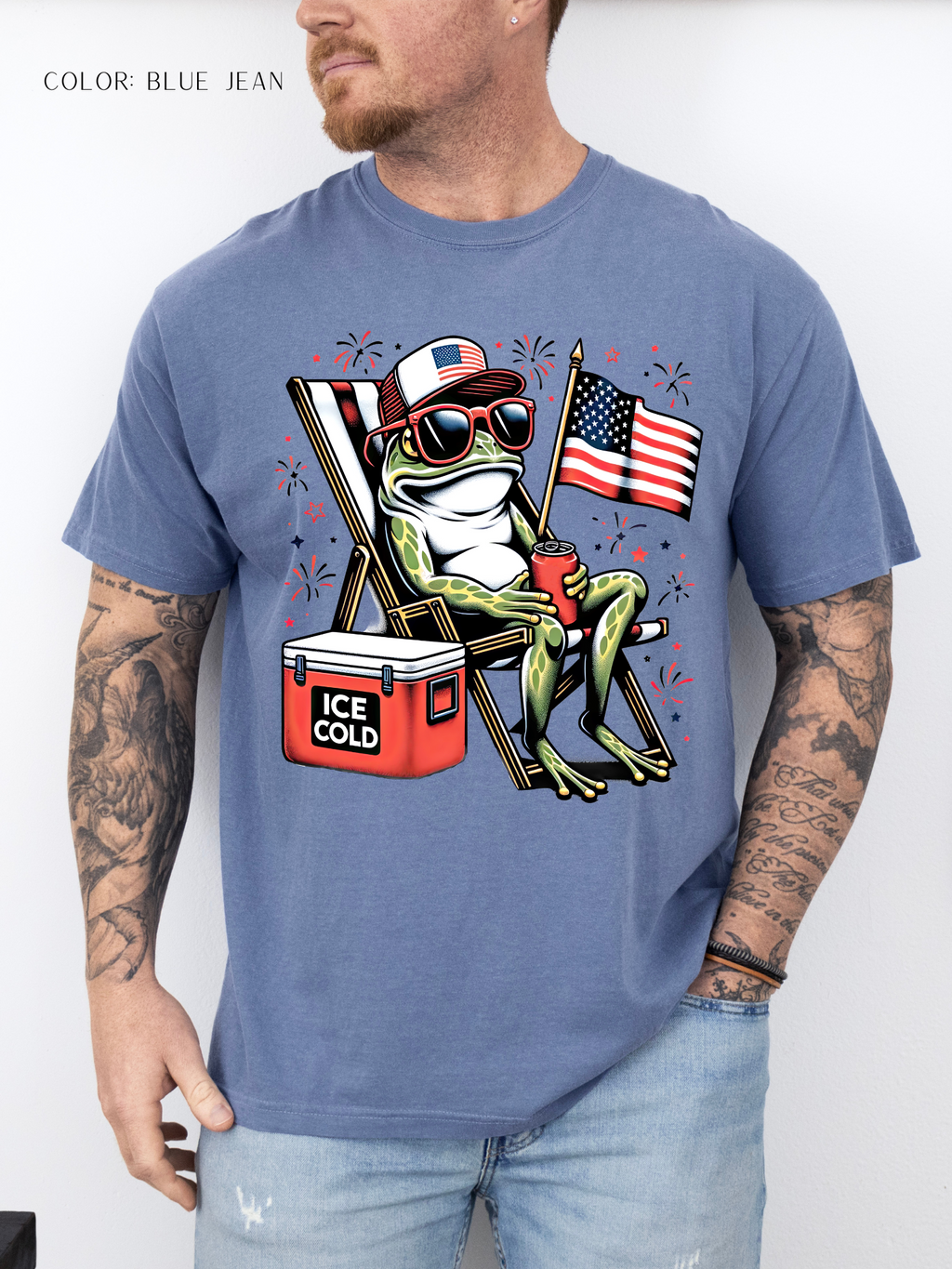 Patriotic Funny Frog T-Shirt