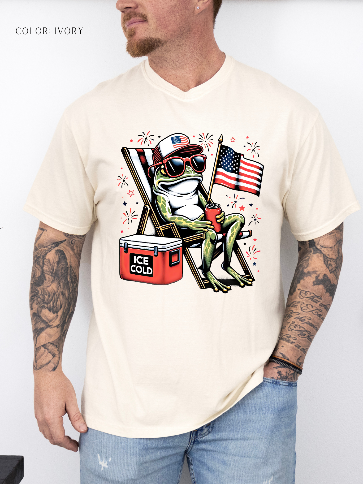 Patriotic Funny Frog T-Shirt