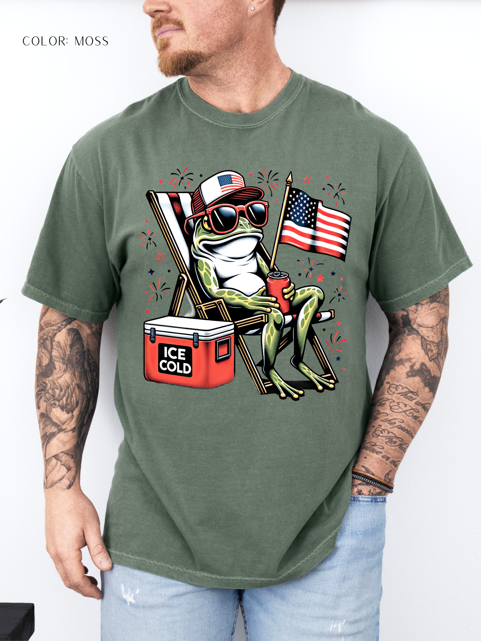Patriotic Funny Frog T-Shirt