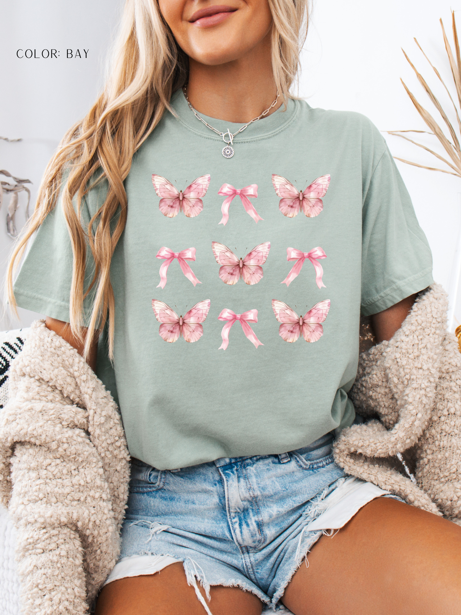 Pink Butterflies & Bows T-Shirt