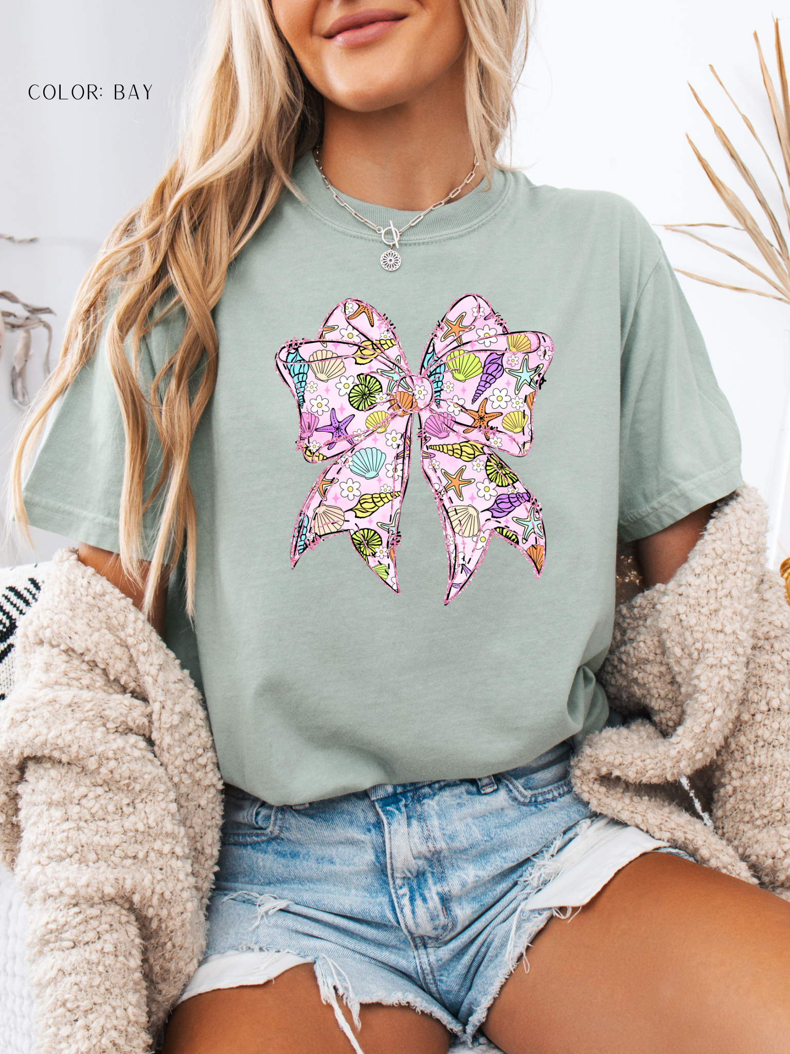 Pastel Beachy Bow T-Shirt