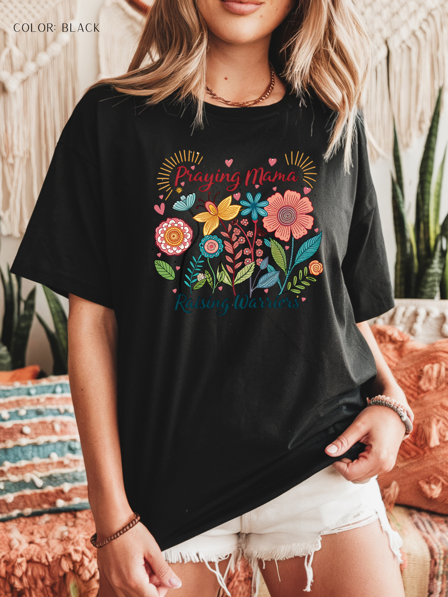 Praying Mama Raising Warriors Shirt