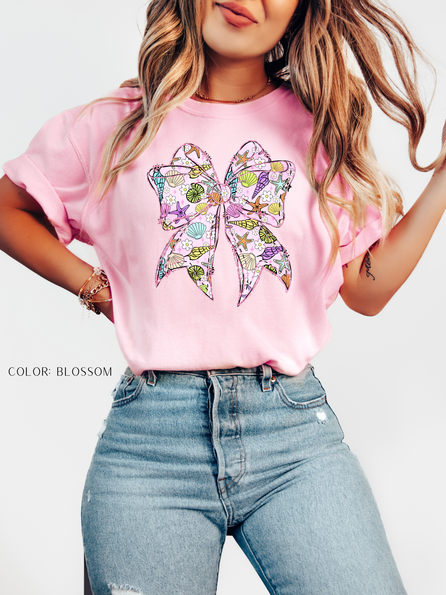 Pastel Beachy Bow T-Shirt