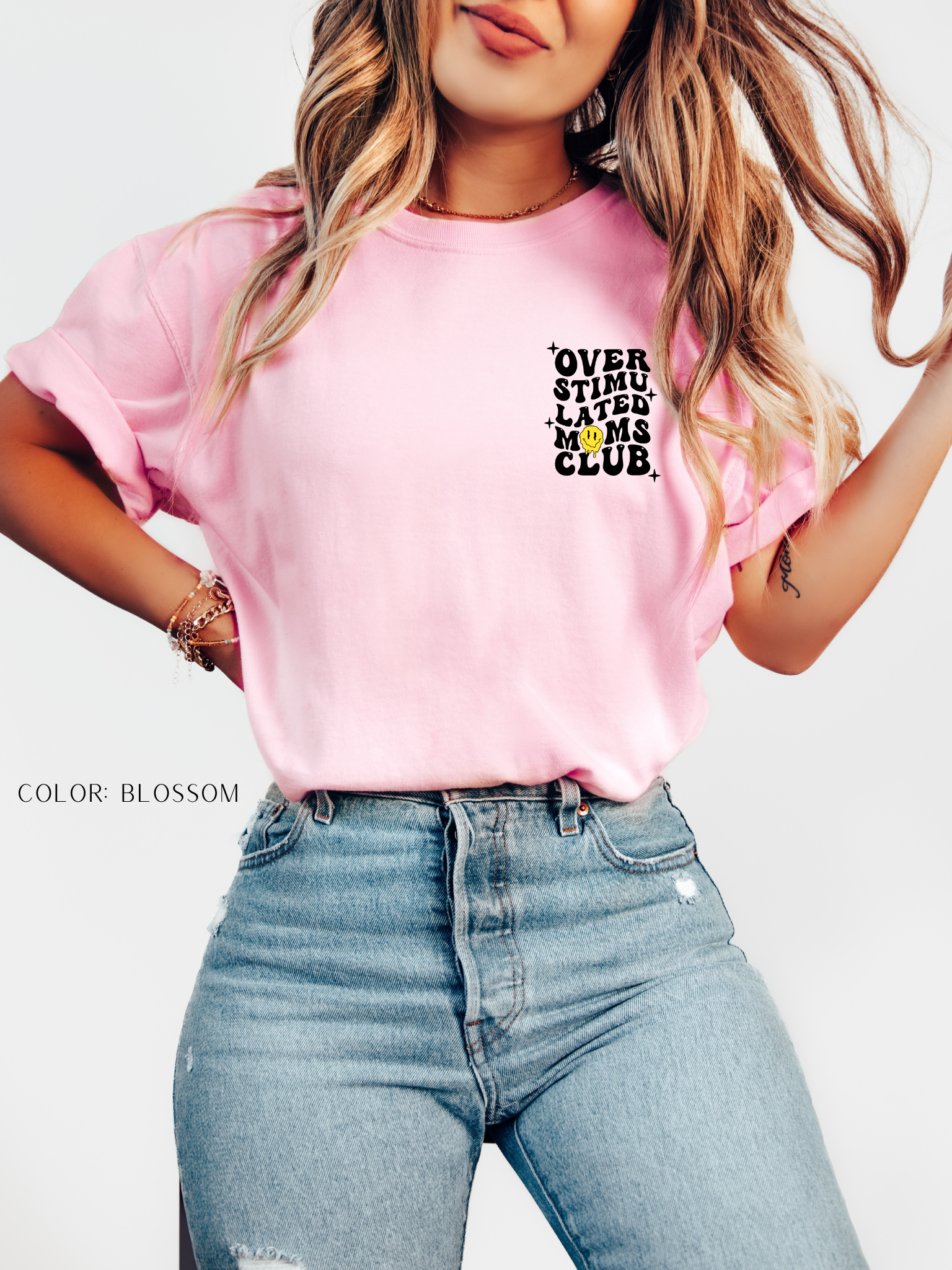 Overstimulated  Mom's Club T-Shirt