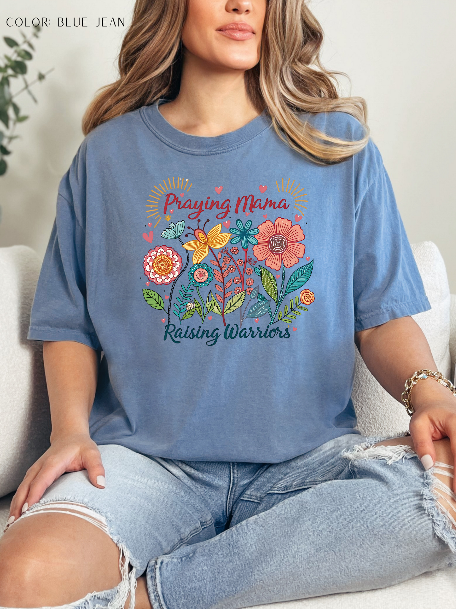 Praying Mama Raising Warriors Shirt