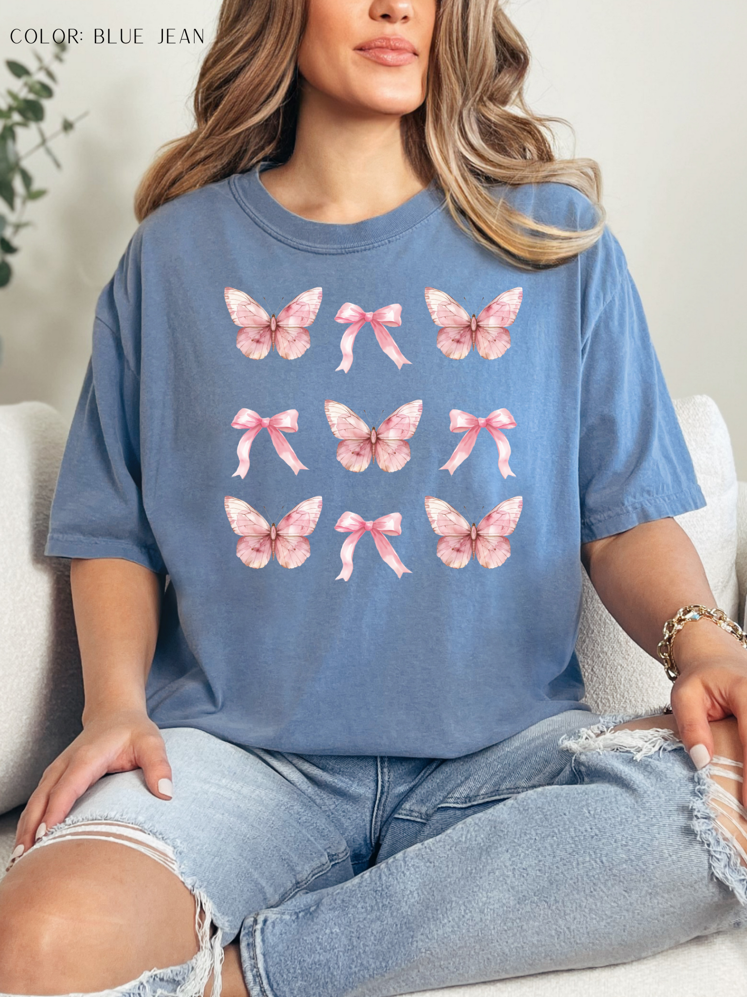 Pink Butterflies & Bows T-Shirt