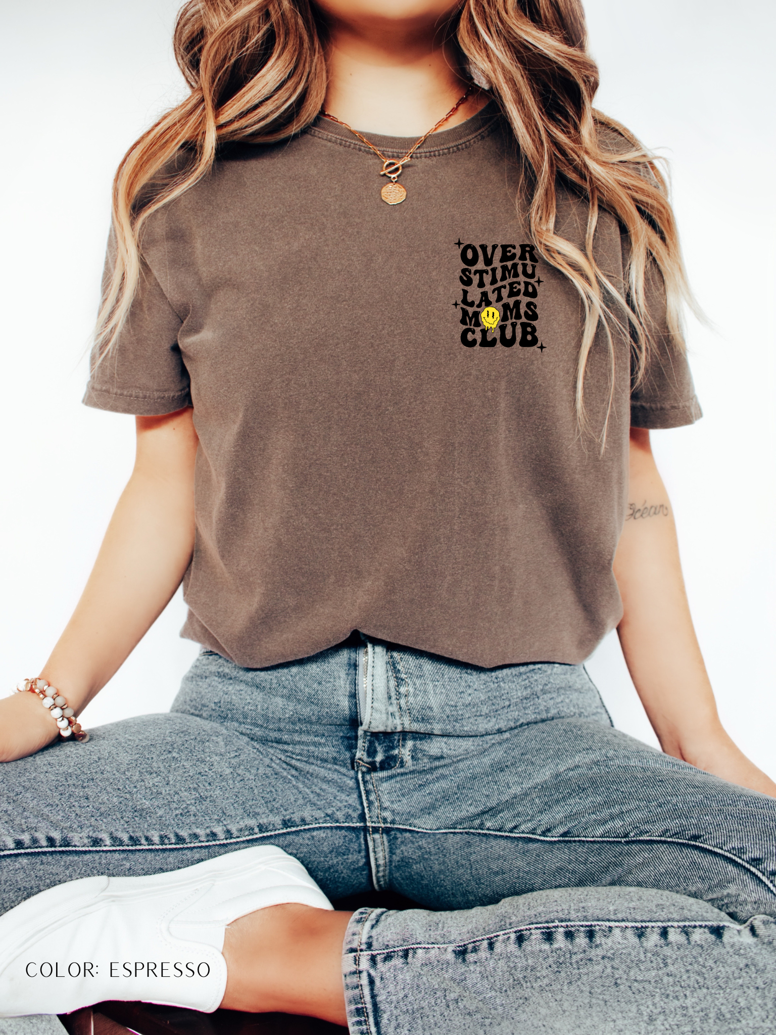 Overstimulated  Mom's Club T-Shirt