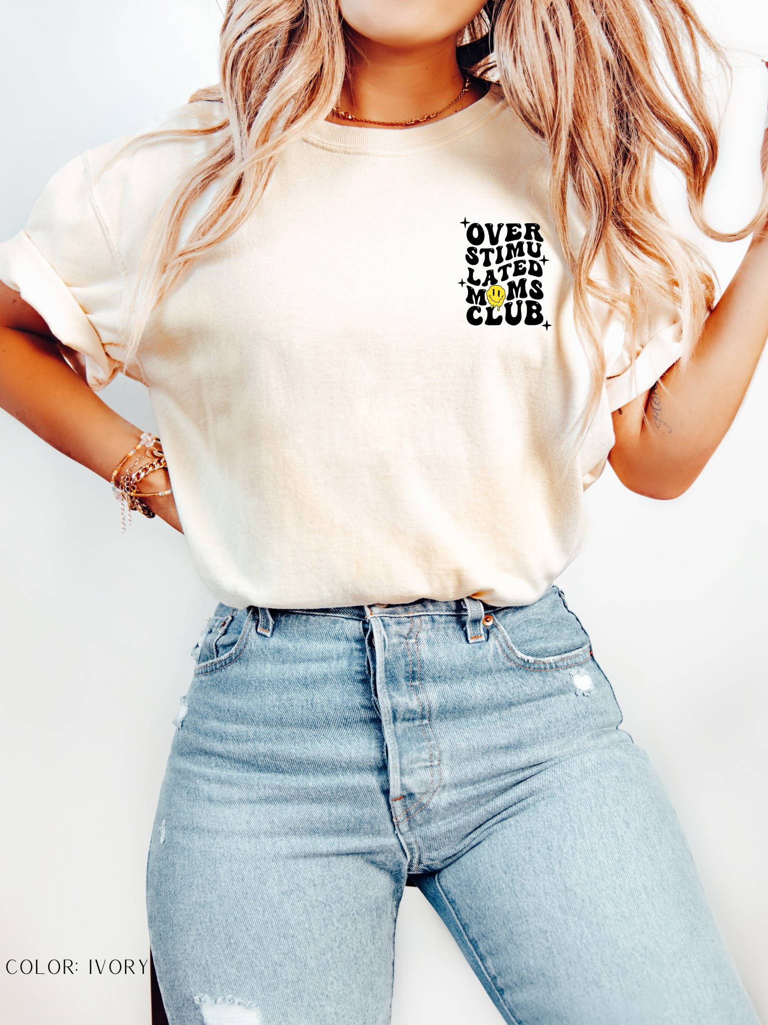 Overstimulated  Mom's Club T-Shirt