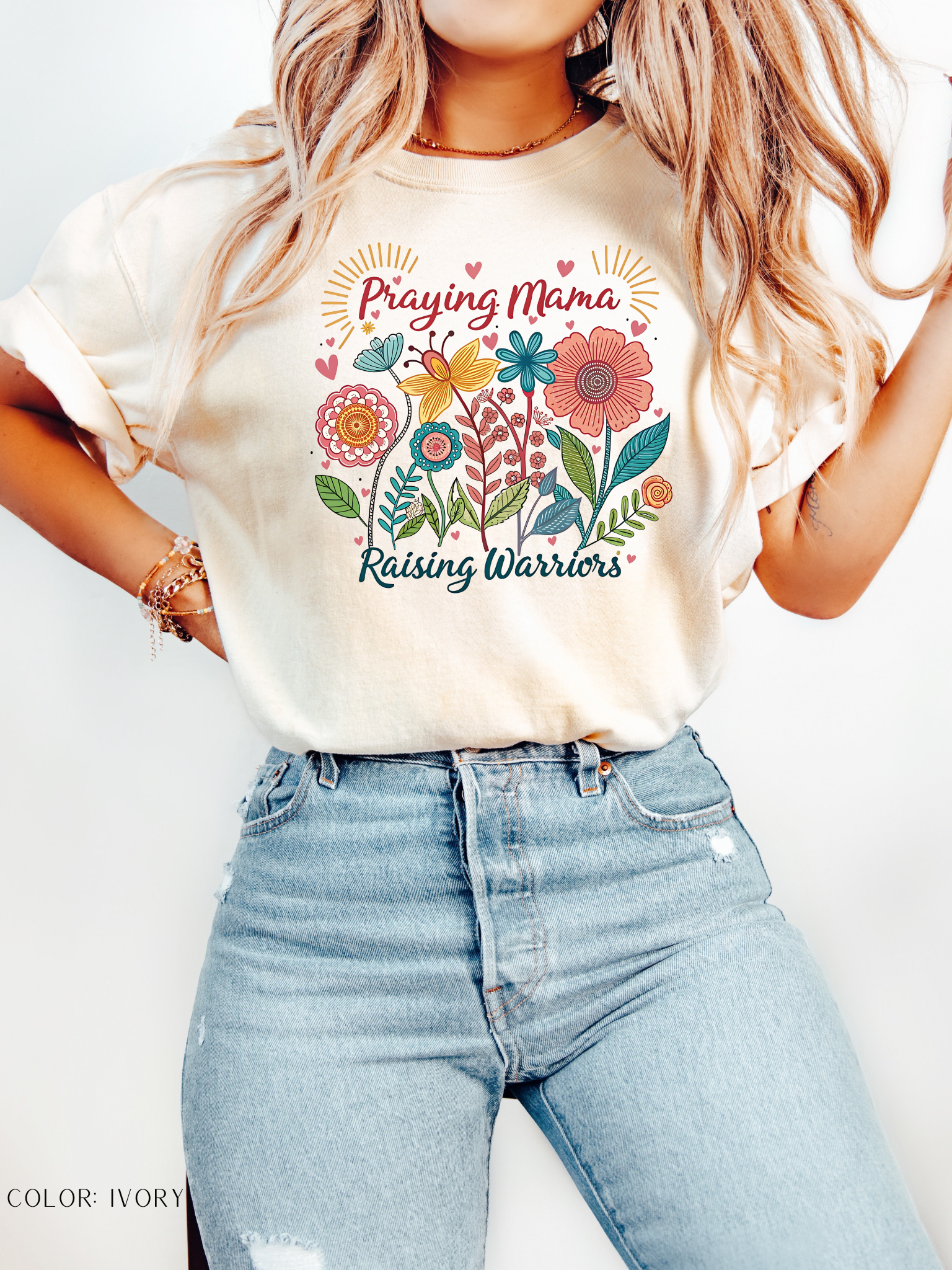 Praying Mama Raising Warriors Shirt