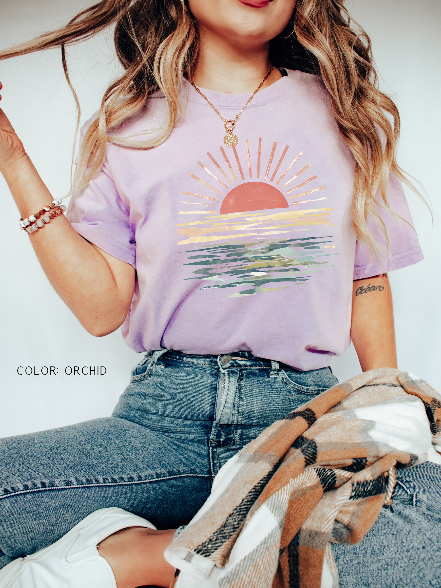 Retro Sunset Beach T-Shirt