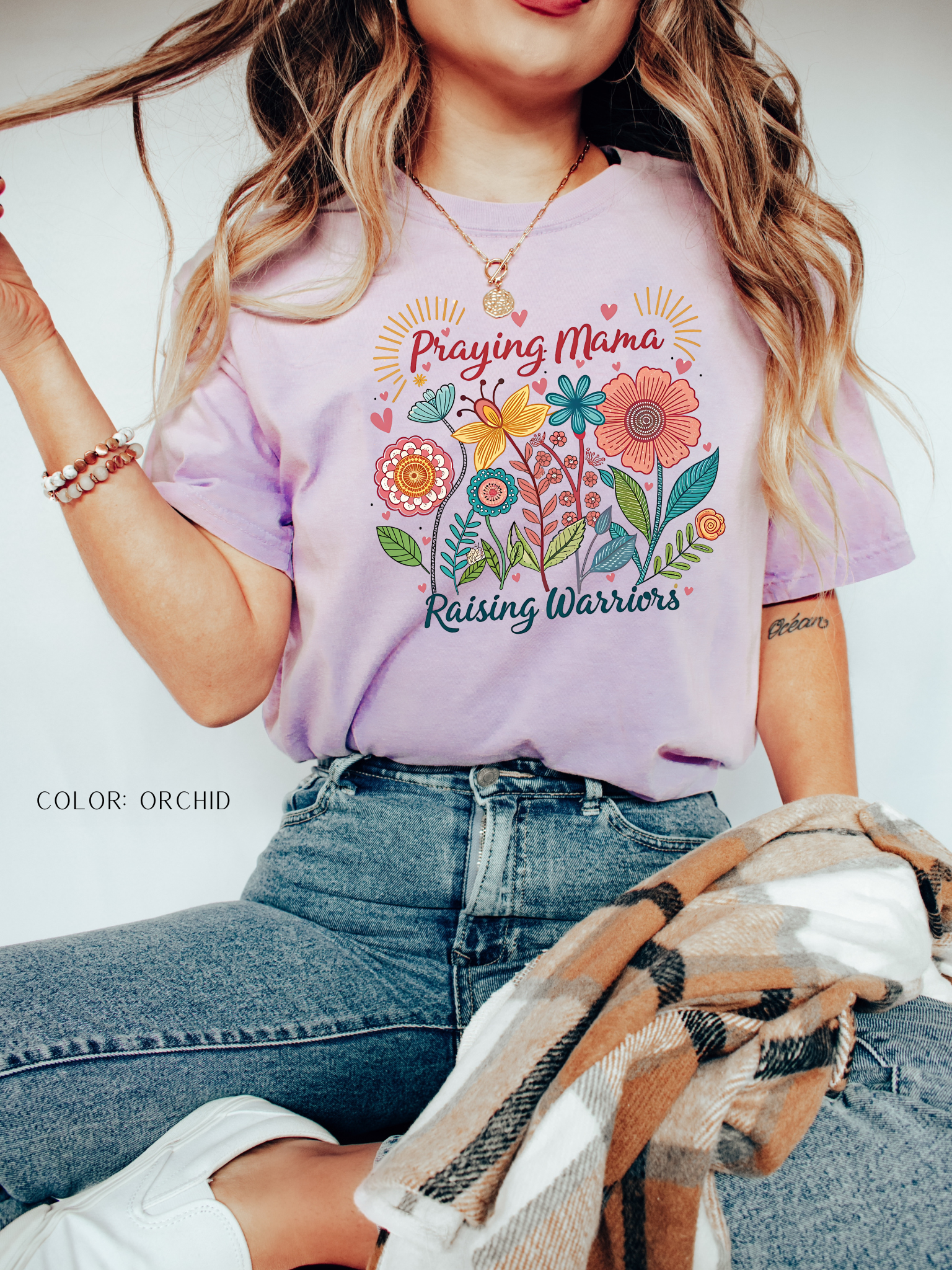 Praying Mama Raising Warriors Shirt