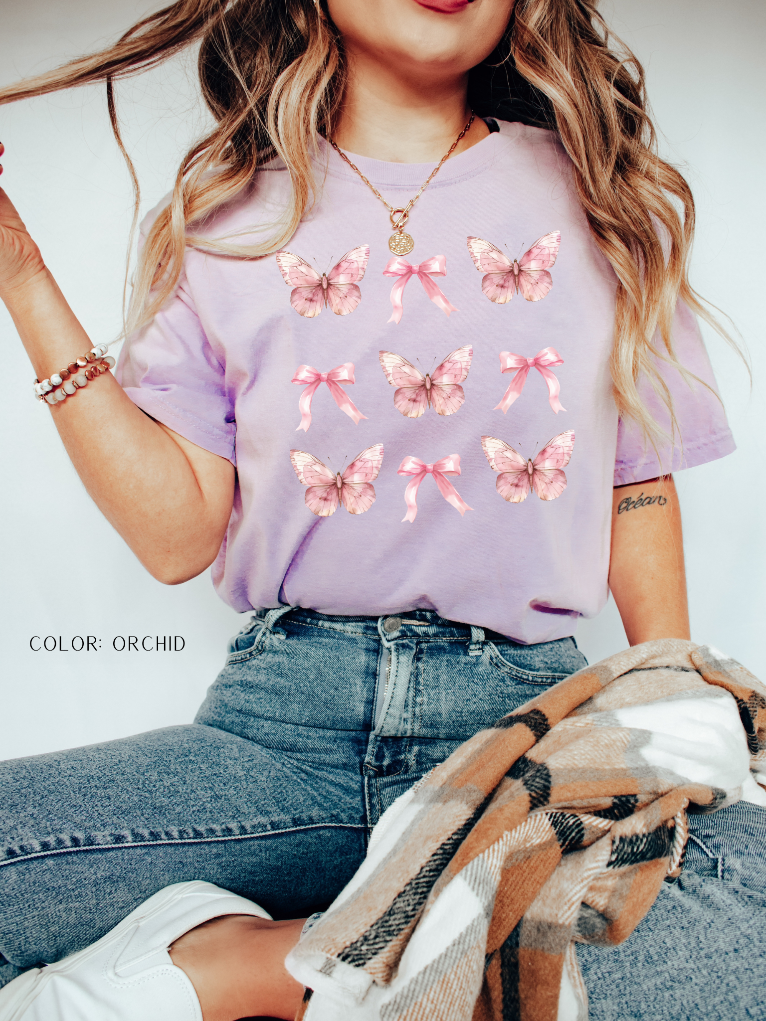 Pink Butterflies & Bows T-Shirt