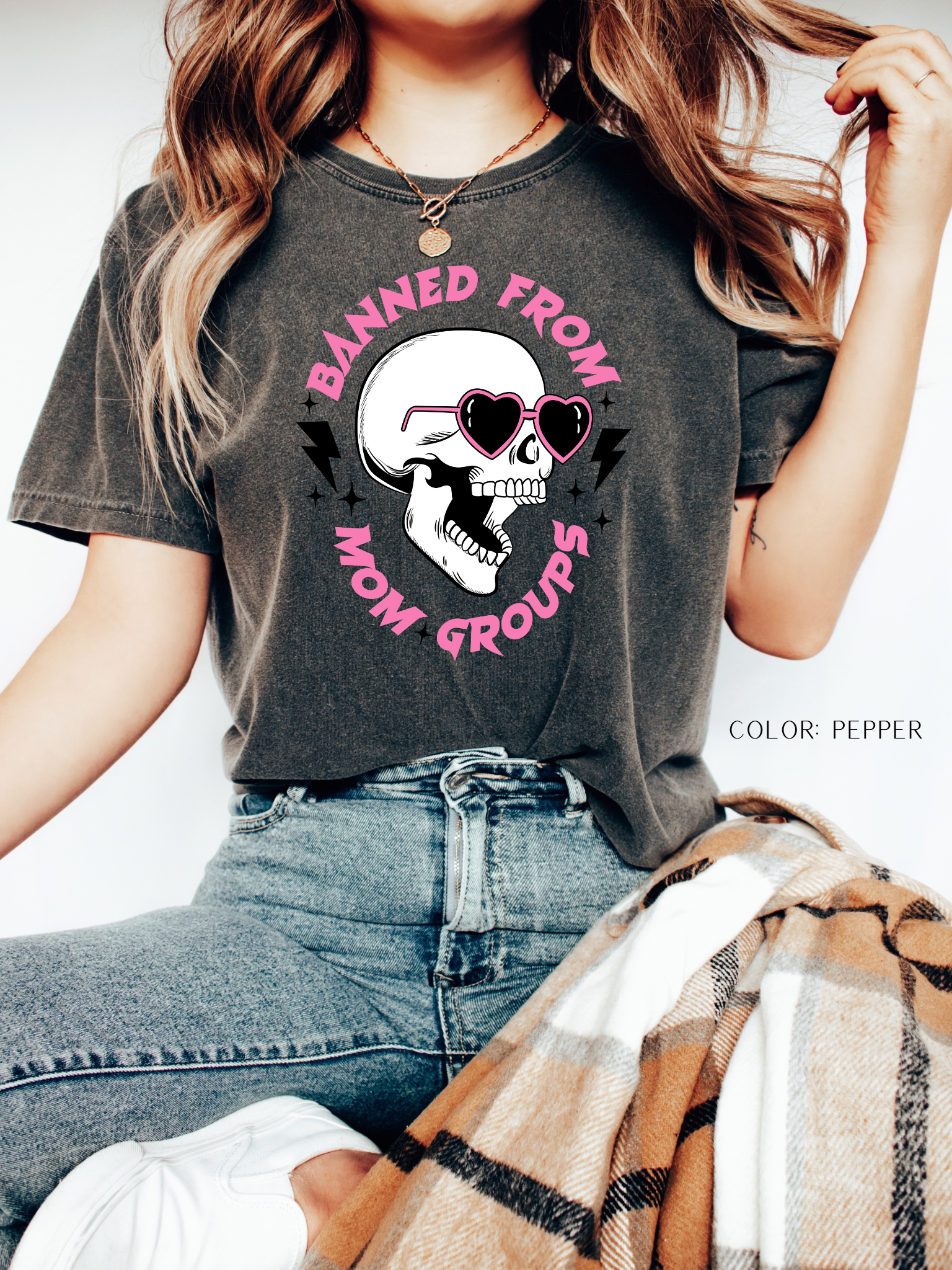 Banned From Mom Groups T-Shirt– Funny Mom Life T-Shirt