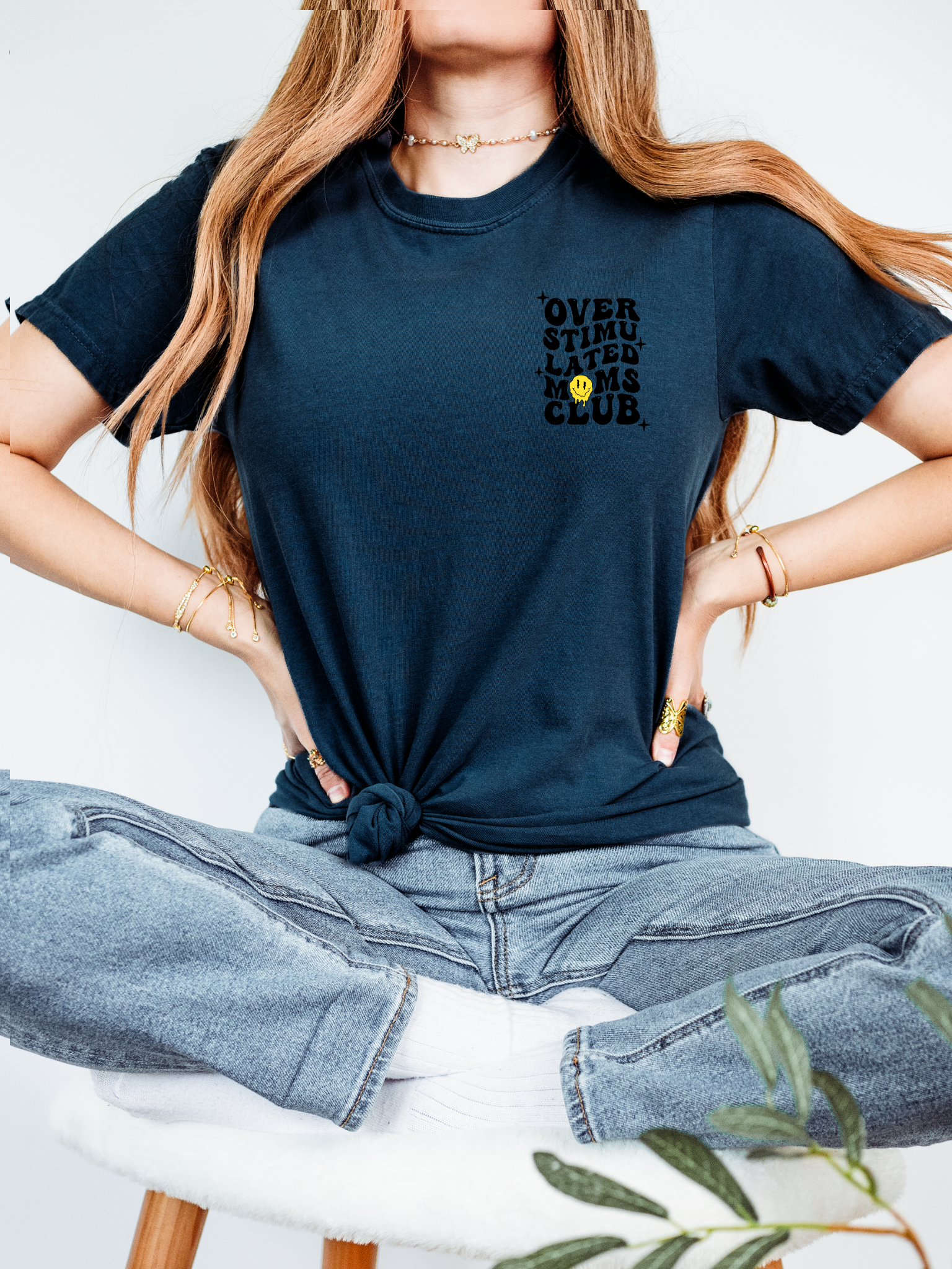 Overstimulated  Mom's Club T-Shirt