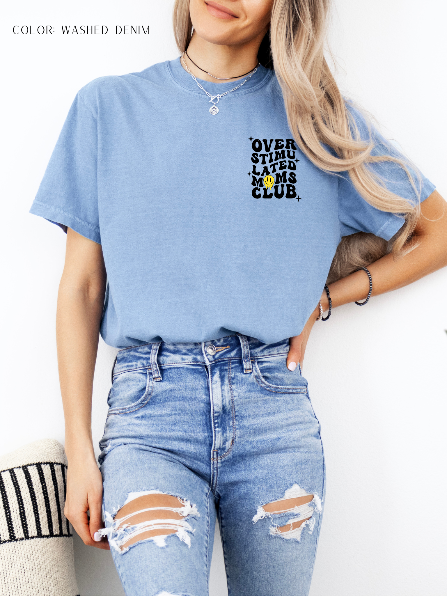 Overstimulated  Mom's Club T-Shirt