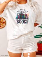 Just A Girl Who Loves Books T-Shirt