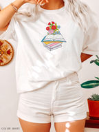 Flower Design Book T-Shirt