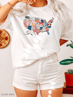 Colorful USA Map With Bible Verses T-Shirt