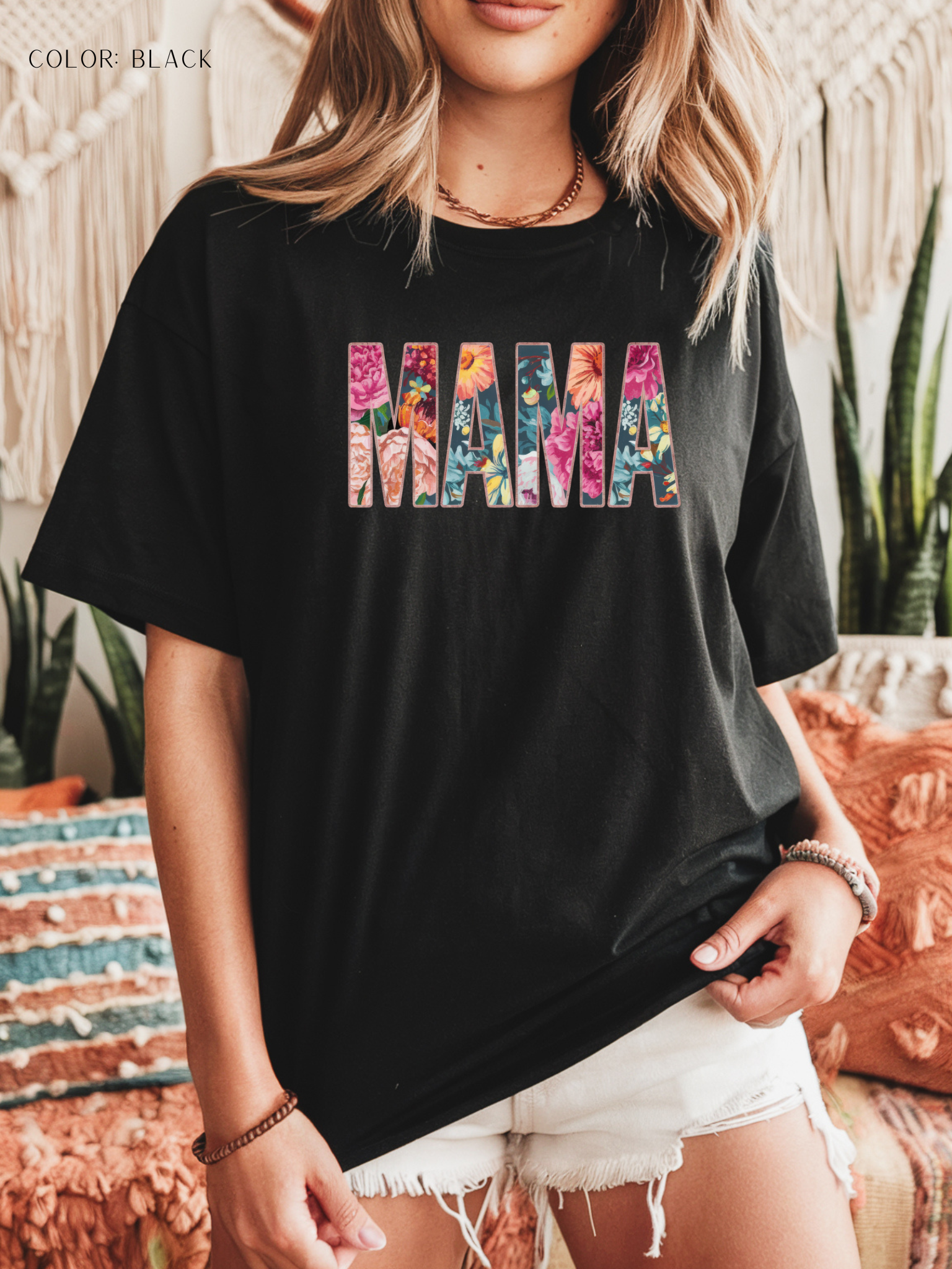 Floral Mama Boho T-Shirt