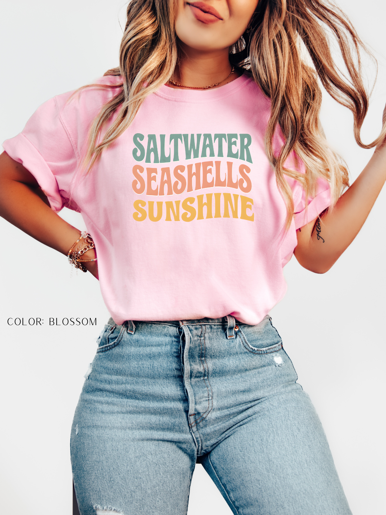 Saltwater Seashells Sunshine T-Shirt