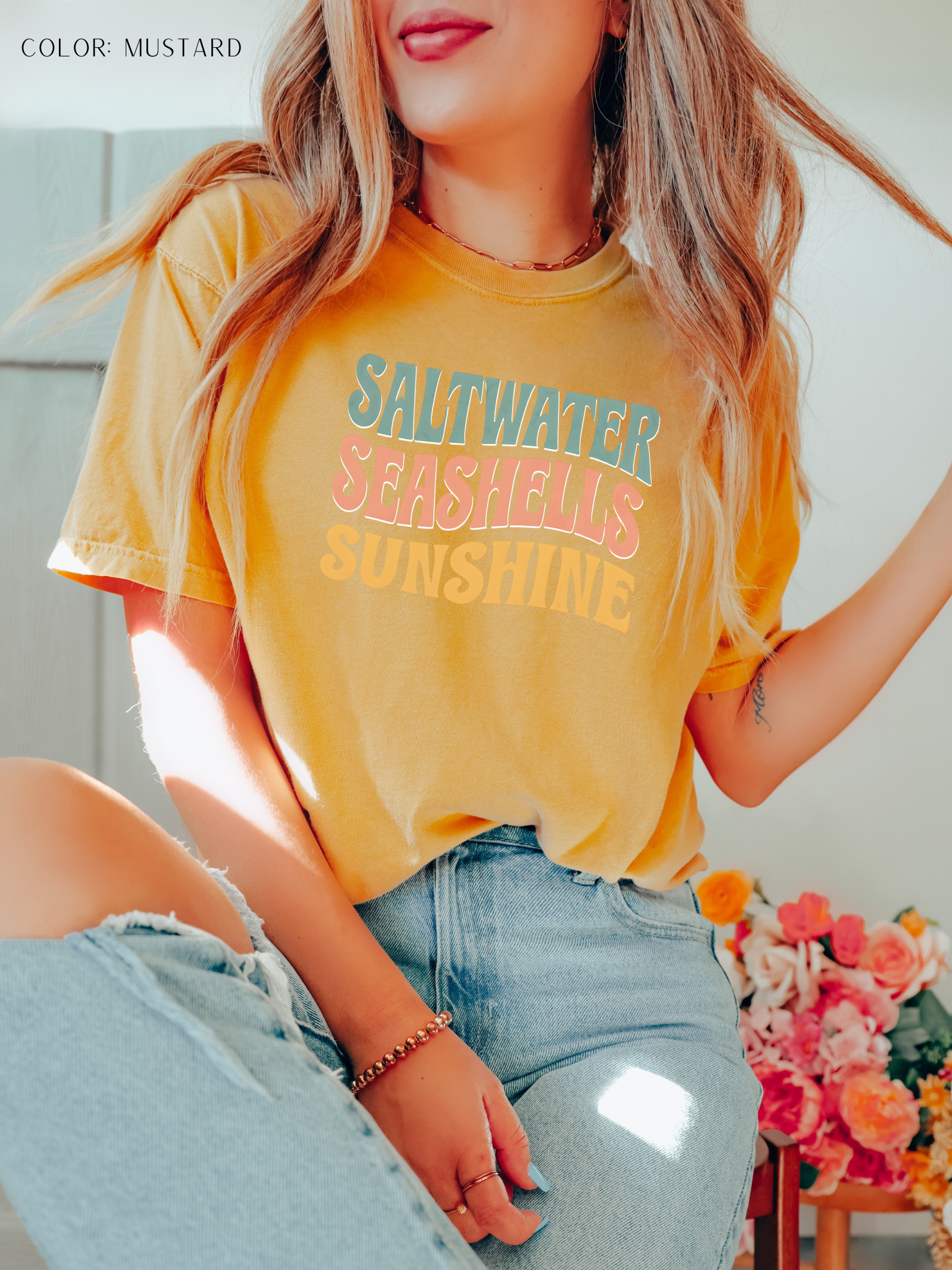 Saltwater Seashells Sunshine T-Shirt