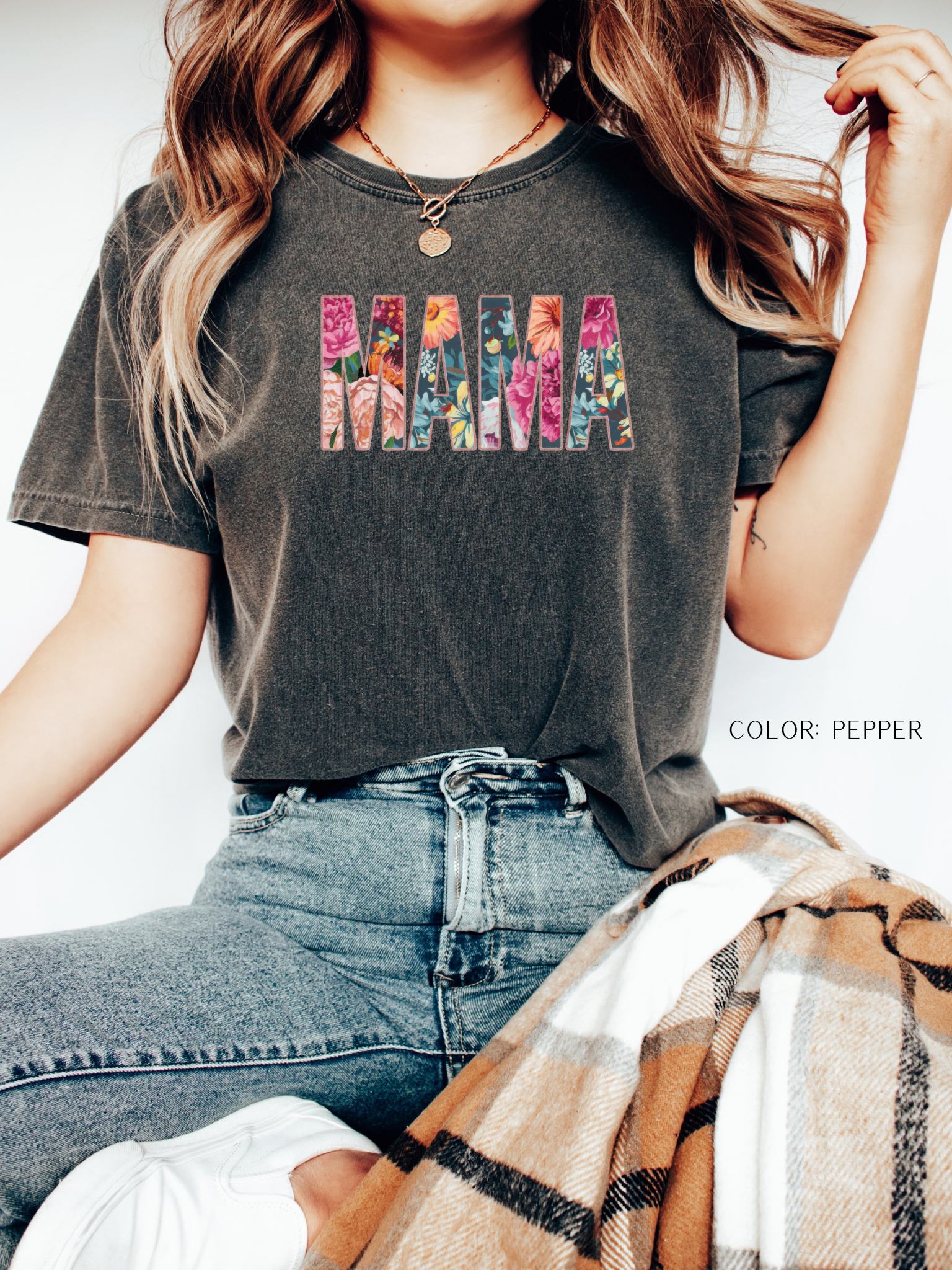 Floral Mama Boho T-Shirt