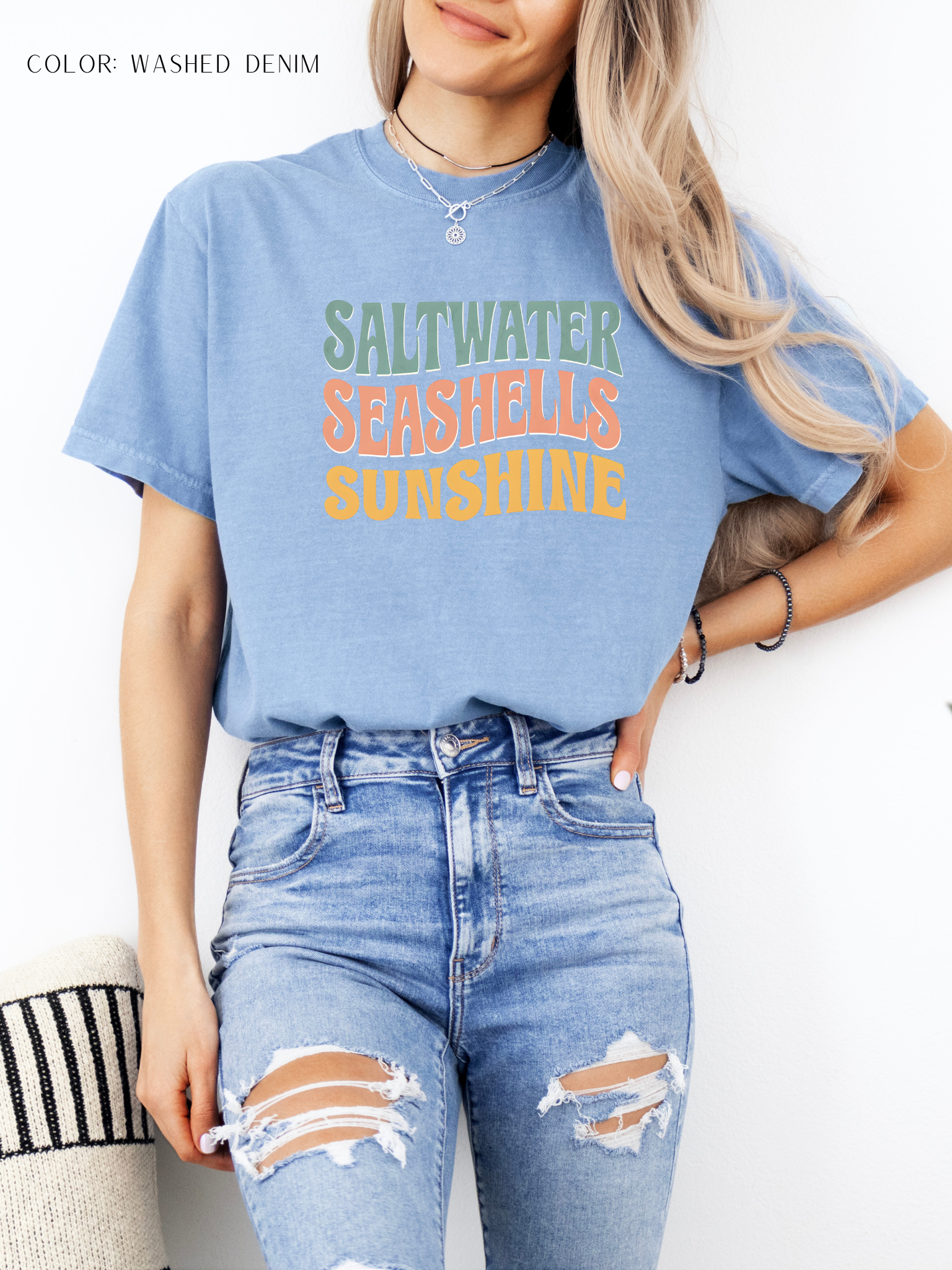 Saltwater Seashells Sunshine T-Shirt