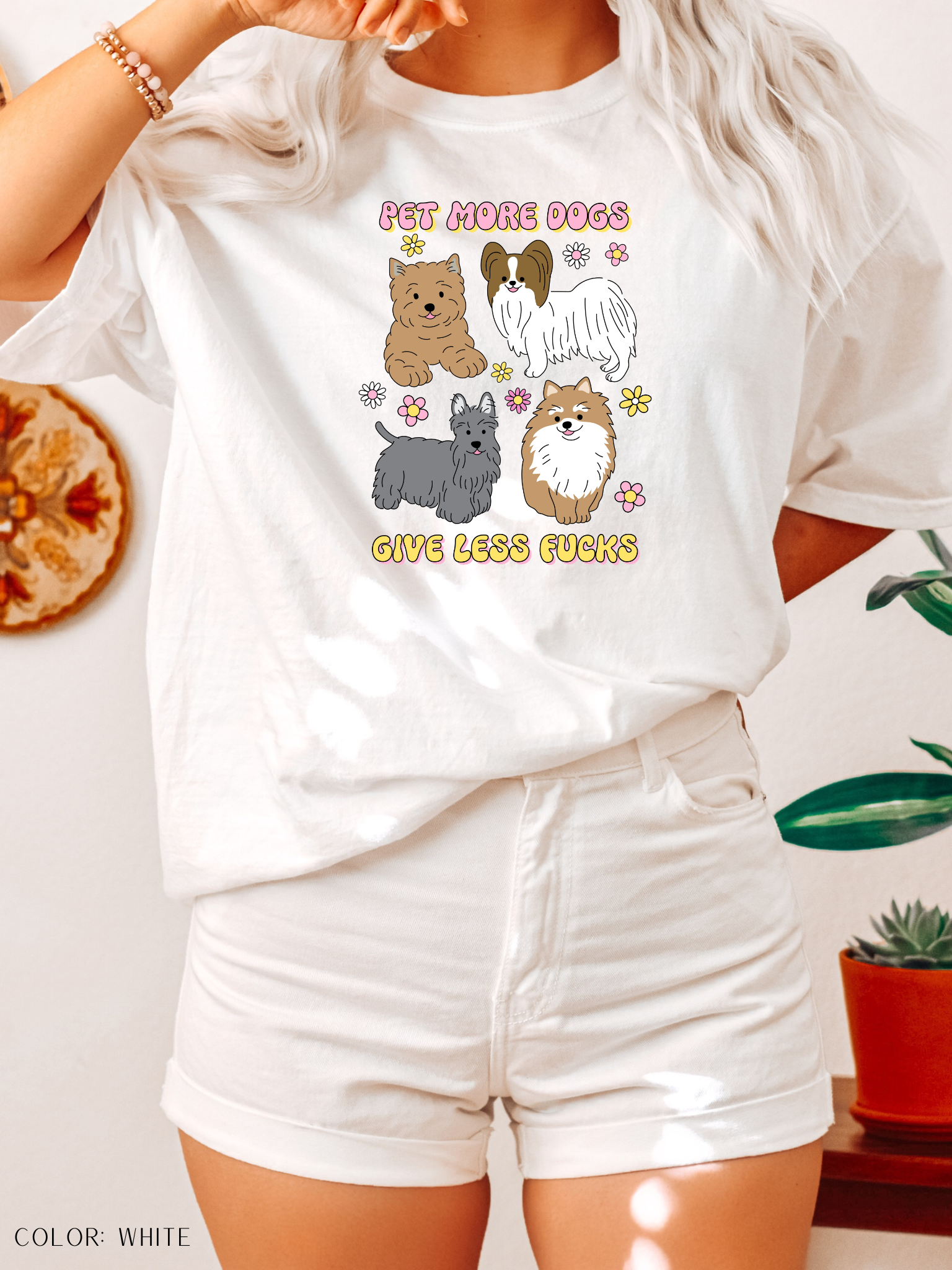 Pet More Dogs, Give Less Fucks T-Shirt