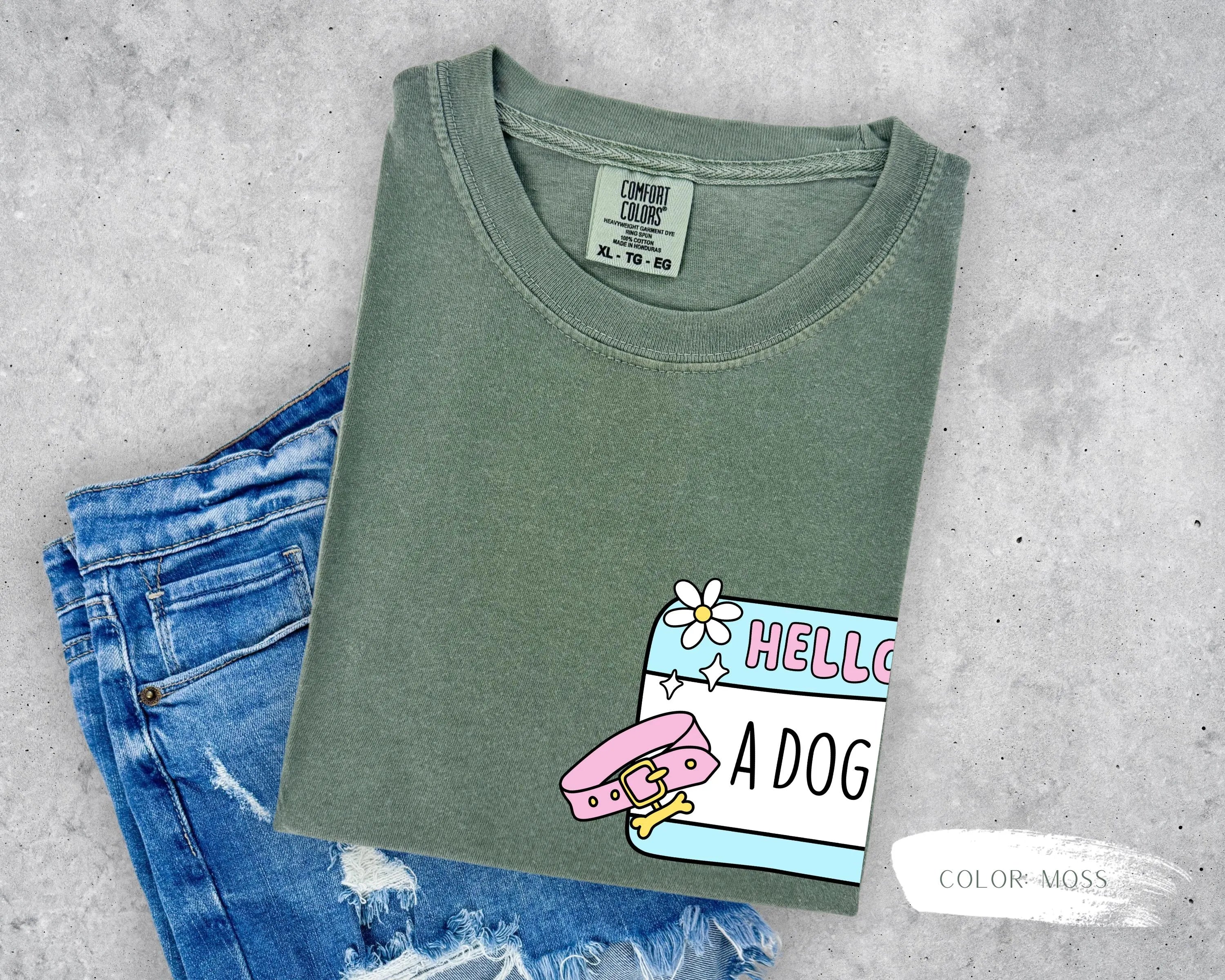 Hello I'm A Dog Mom T-Shirt