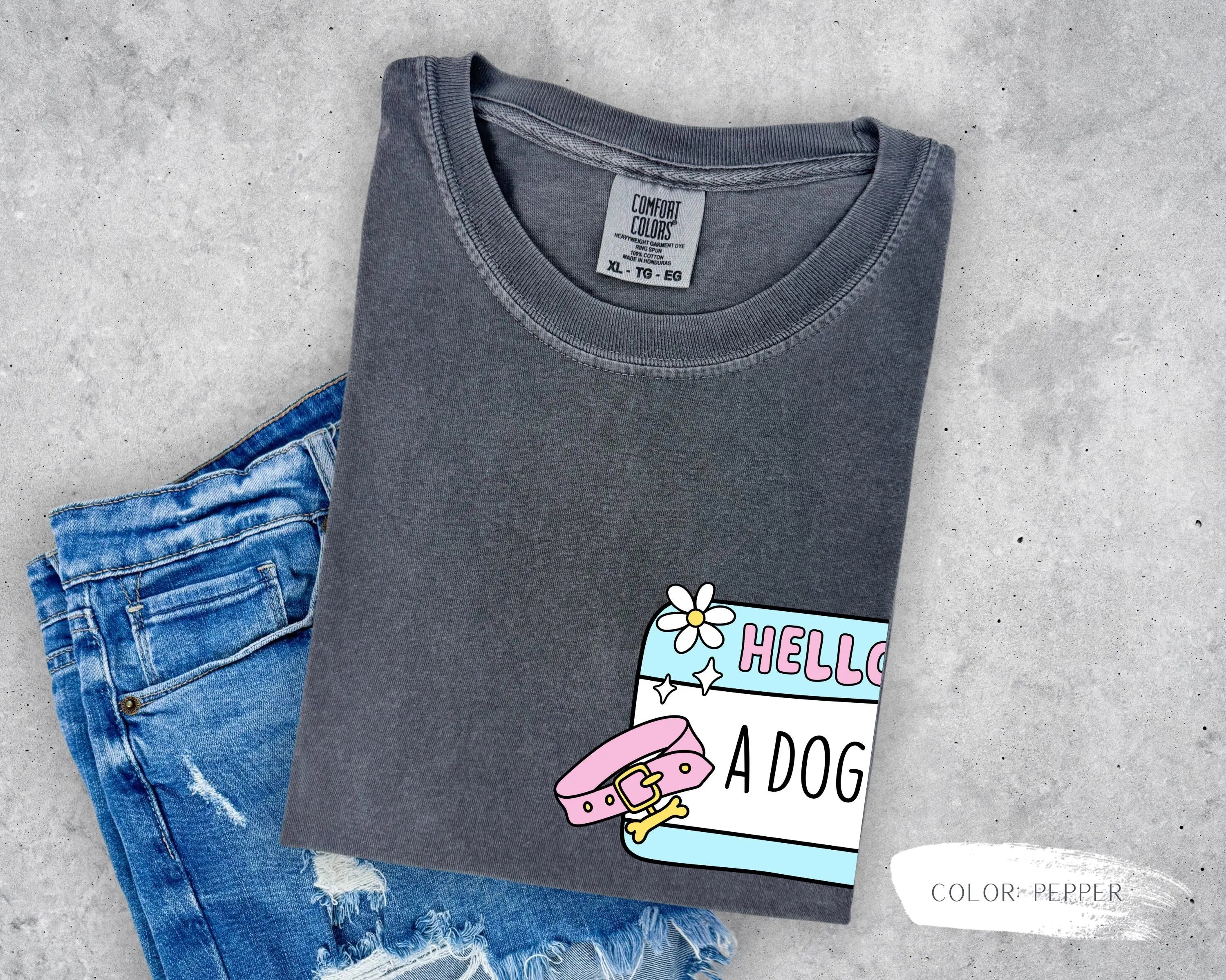 Hello I'm A Dog Mom T-Shirt