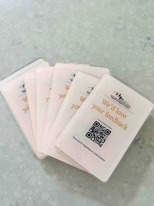 Acrylic QR Tabletop Display Plate – Custom QR Code Sign for Payments & Social Media