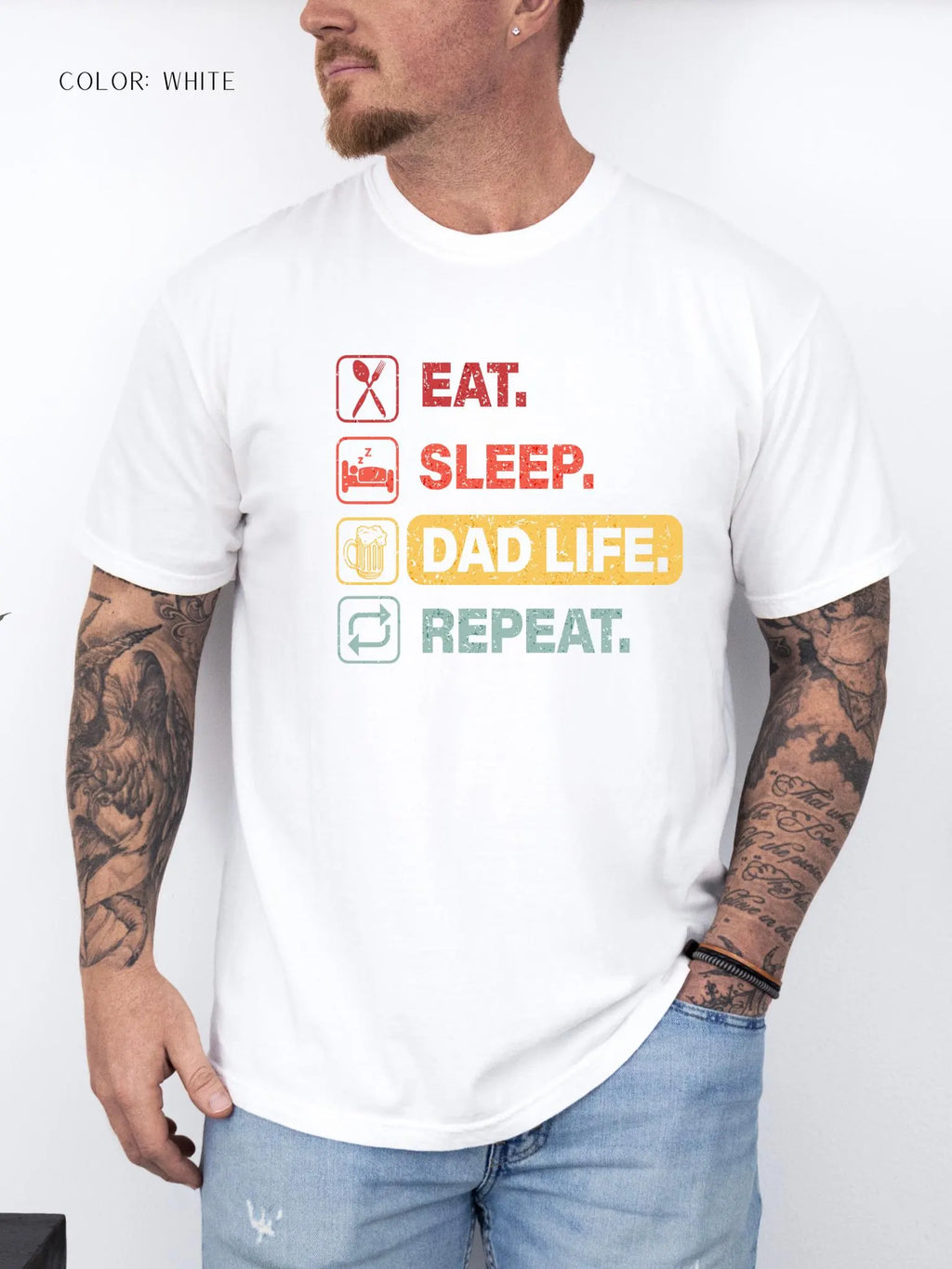 Eat. Sleep. Dad Life. Repeat. T-Shirt