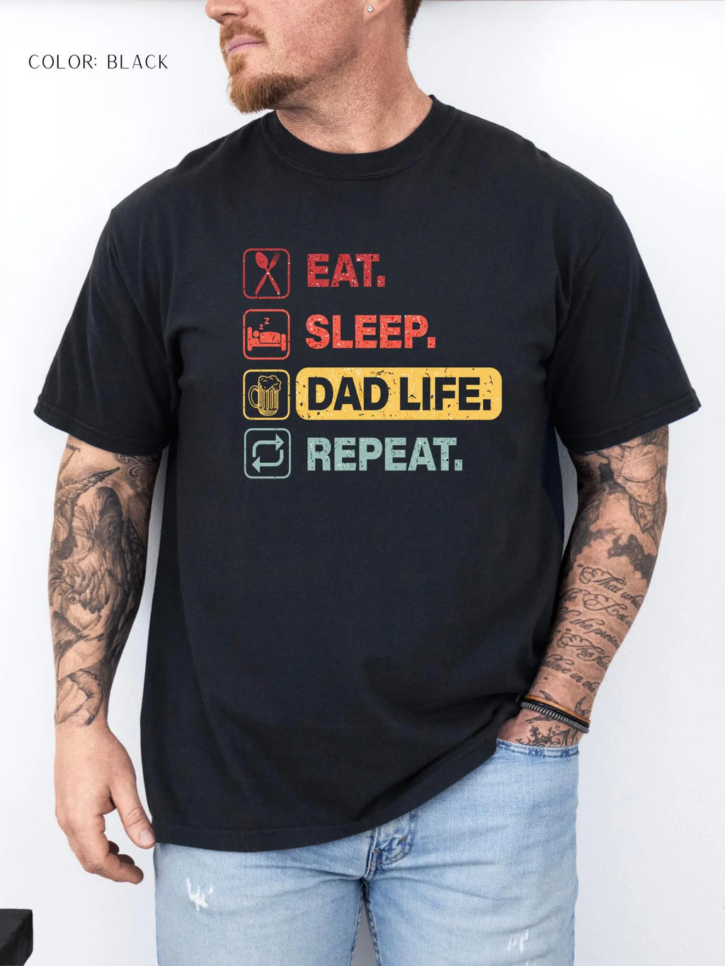 Eat. Sleep. Dad Life. Repeat. T-Shirt