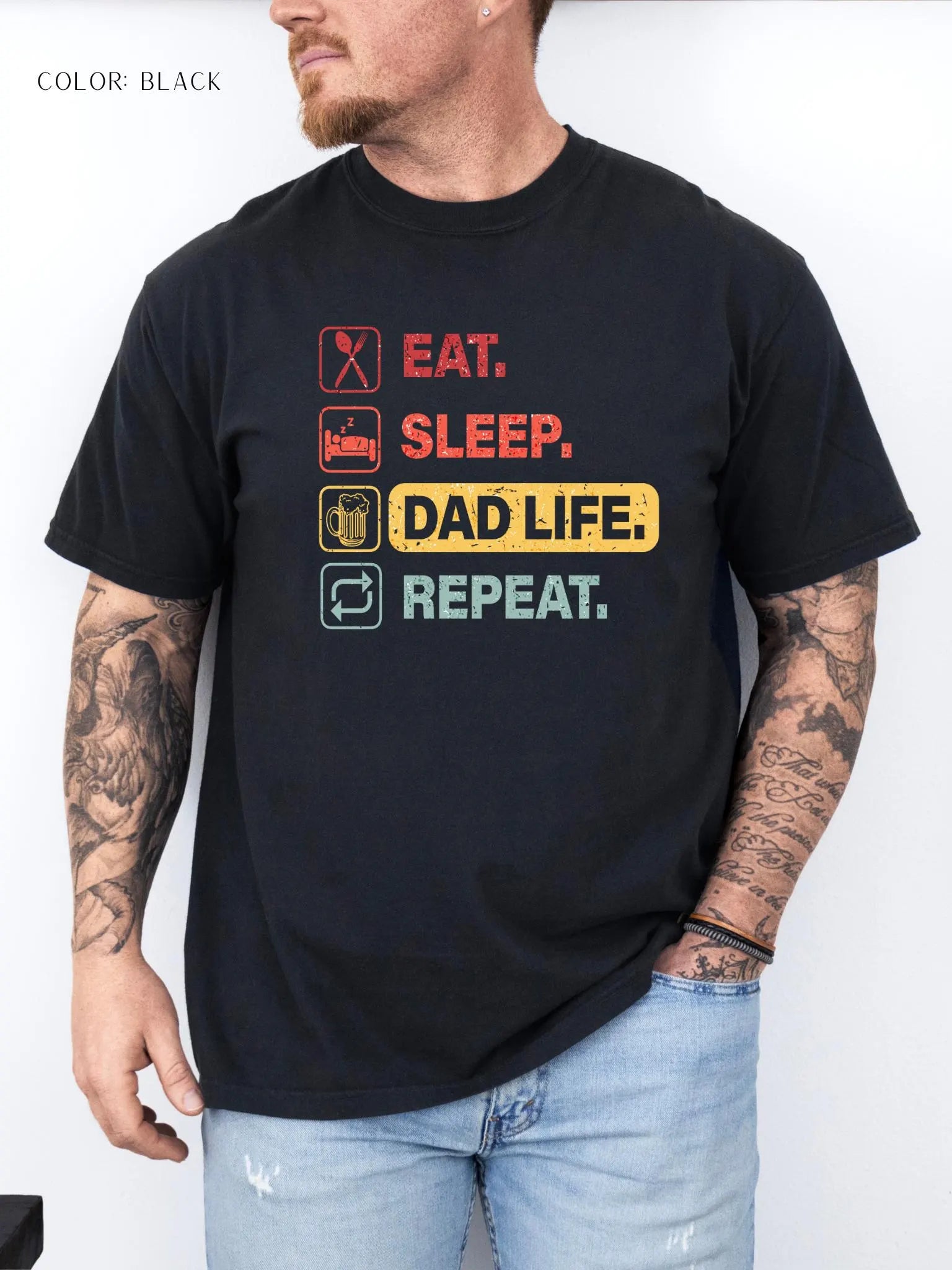 Eat. Sleep. Dad Life. Repeat. T-Shirt