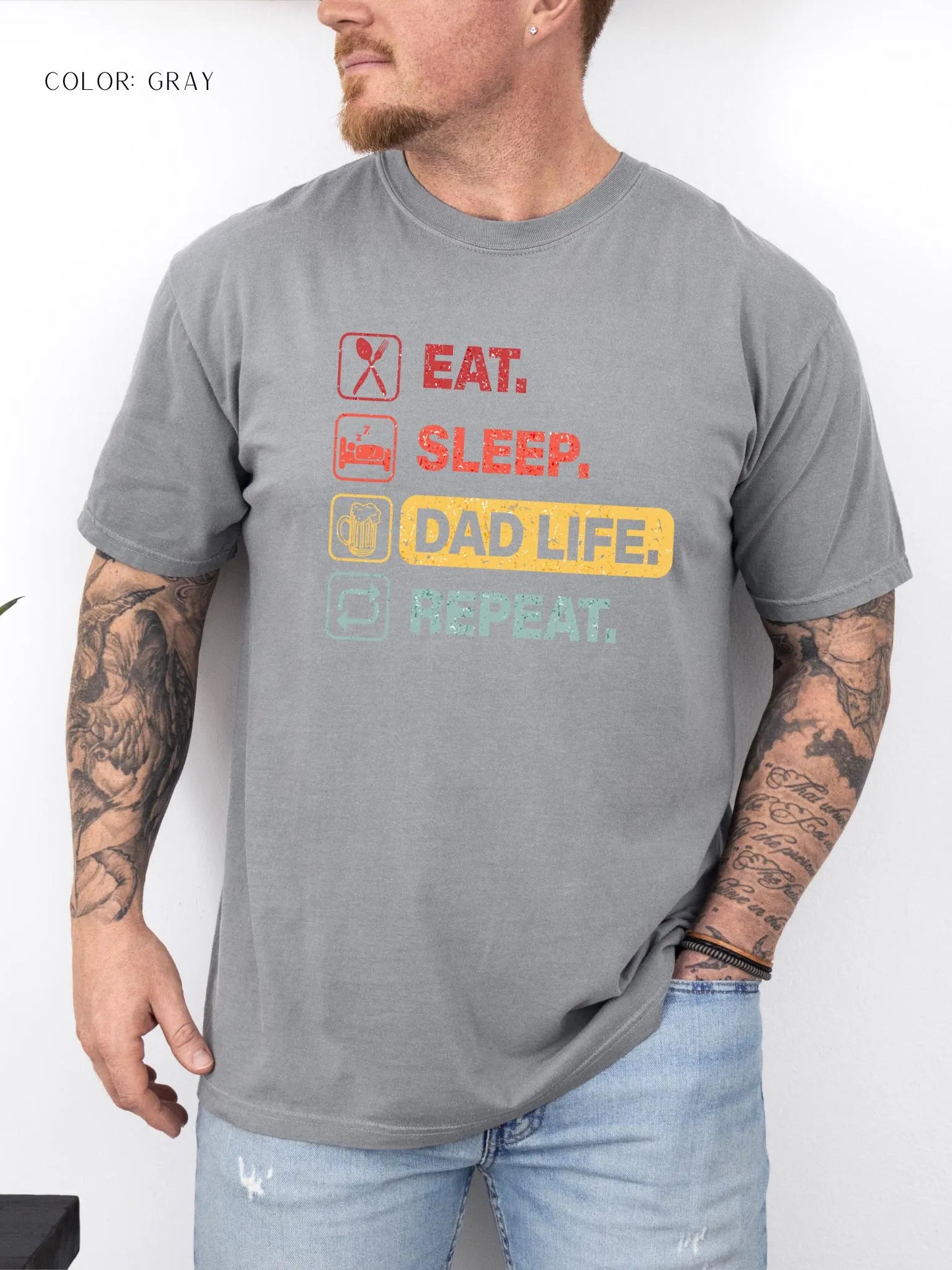 Eat. Sleep. Dad Life. Repeat. T-Shirt