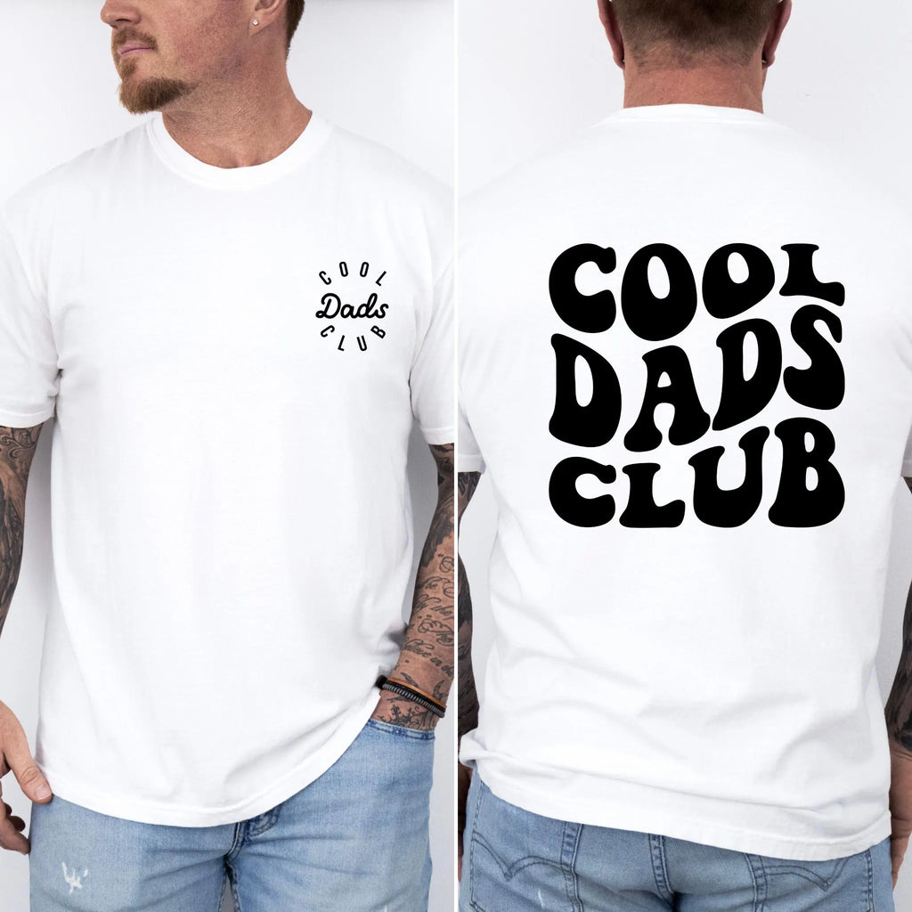 Cool Dads Club with Front and Back Design T-Shirt