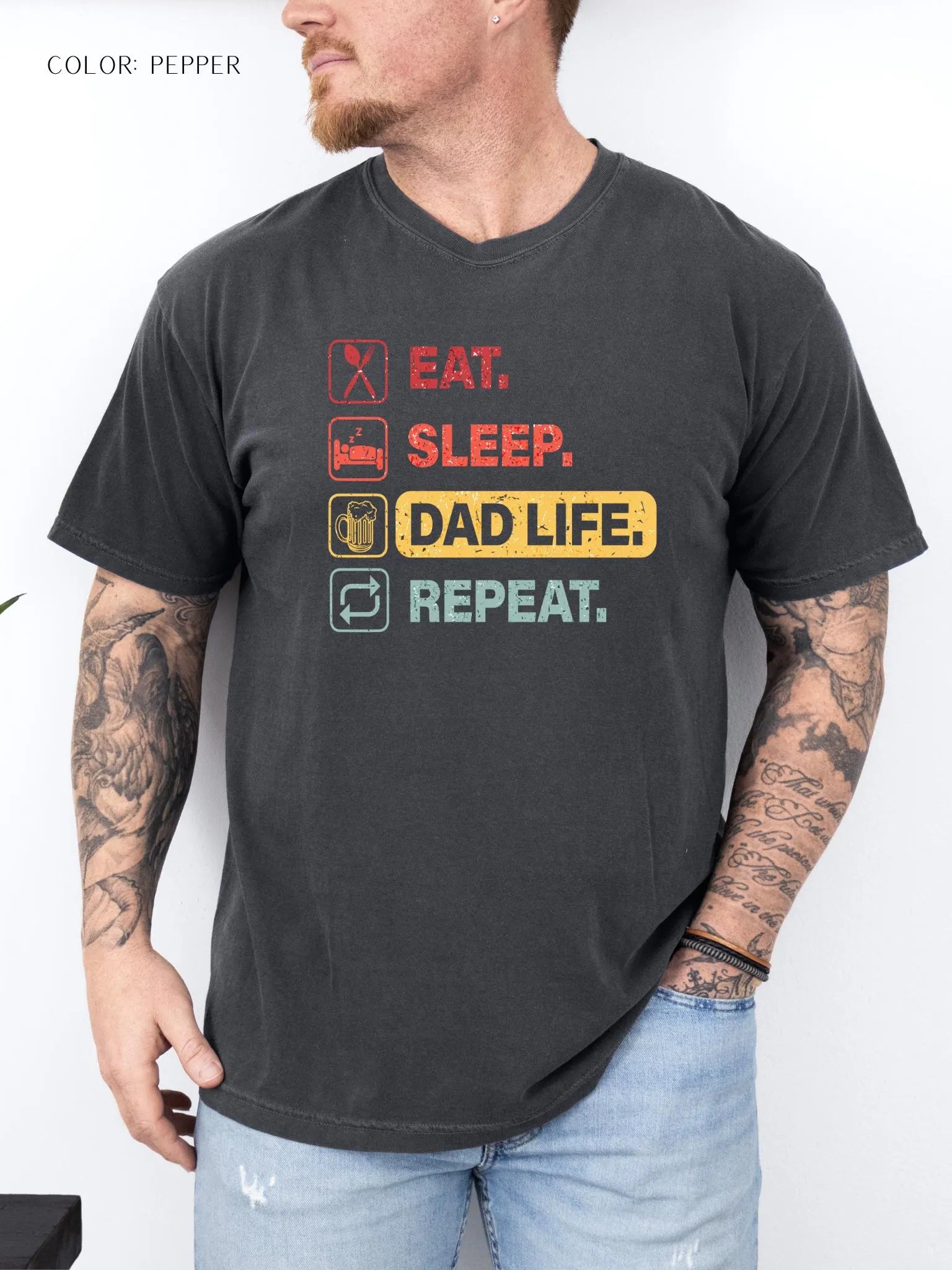 Eat. Sleep. Dad Life. Repeat. T-Shirt