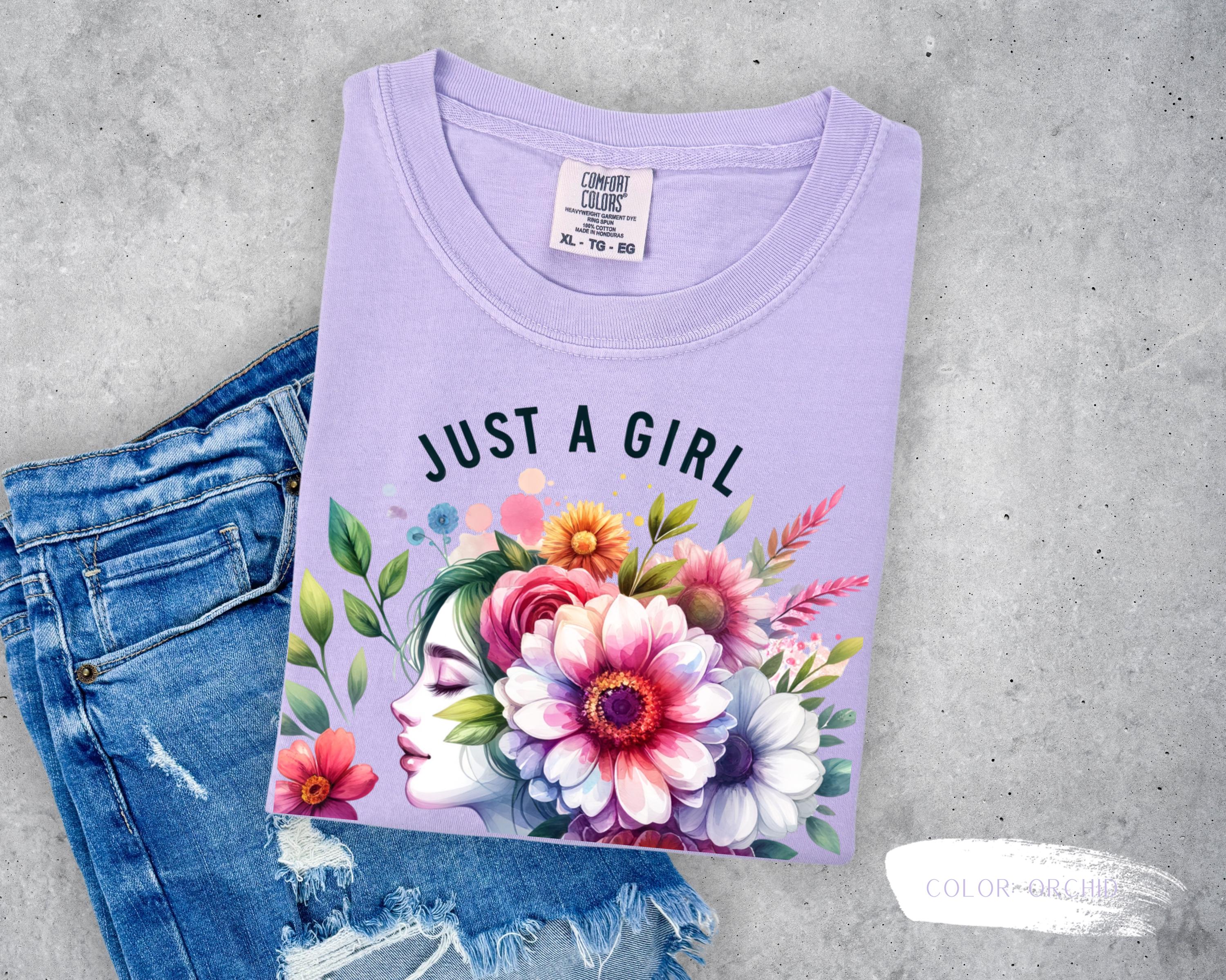 Just a Girl Who Loves Flowers T-Shirt